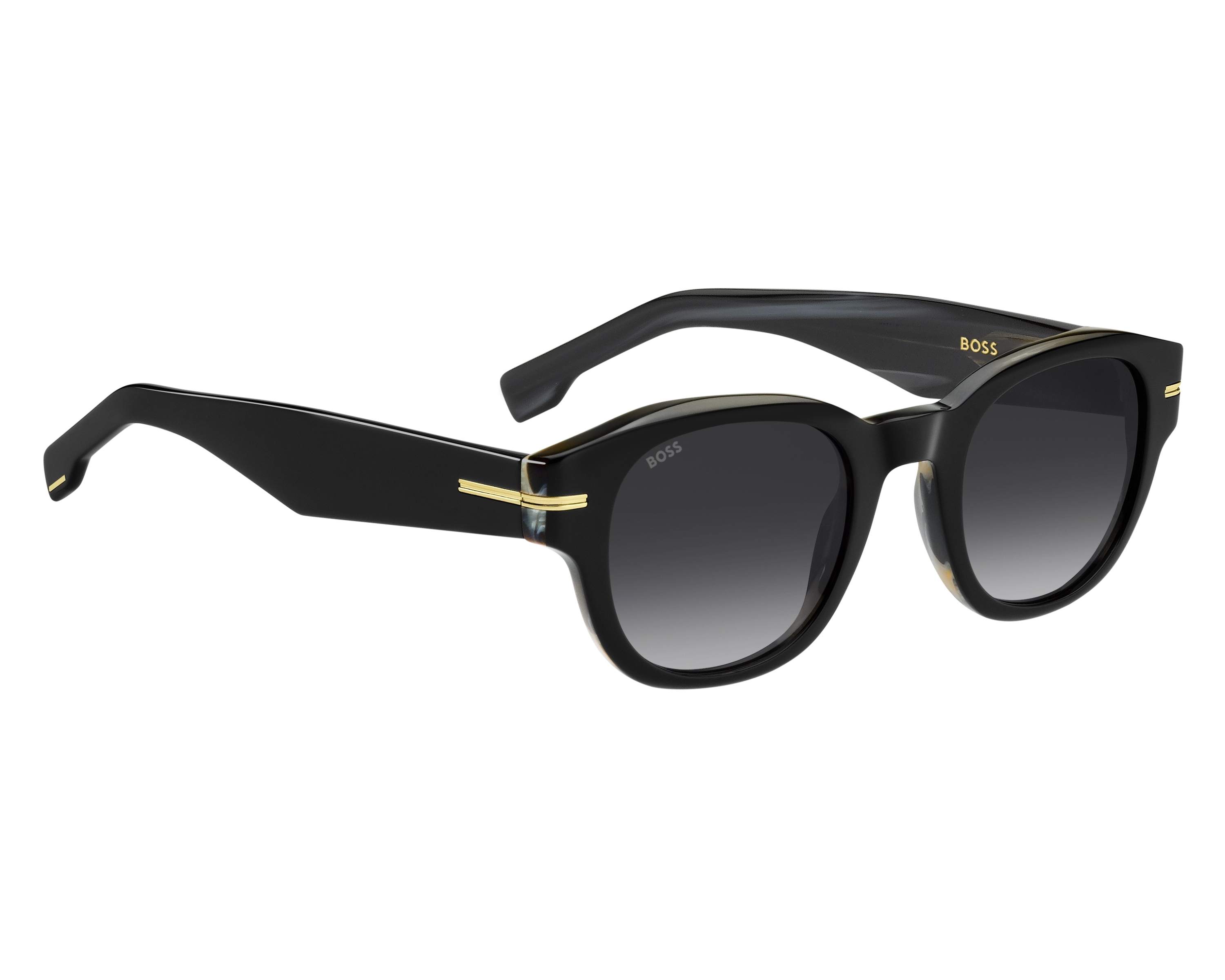 Hugo Boss BOSS-1717-S QF6/1I 48-24 schwarz weiß 360-Grad-Ansicht 5