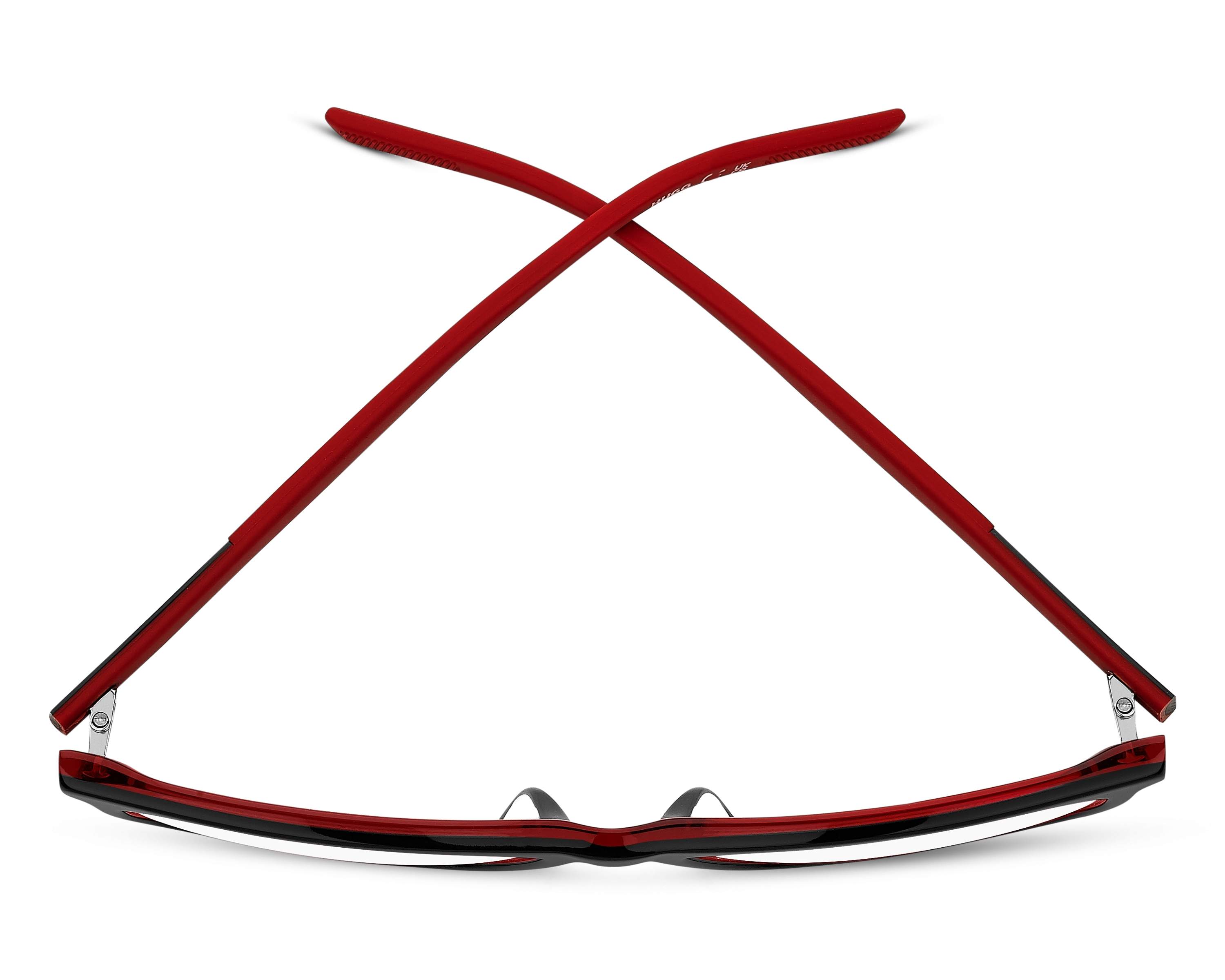 Hugo Boss HG-1339-G 0A4 56-17 rot schwarz 360-Grad-Ansicht 1
