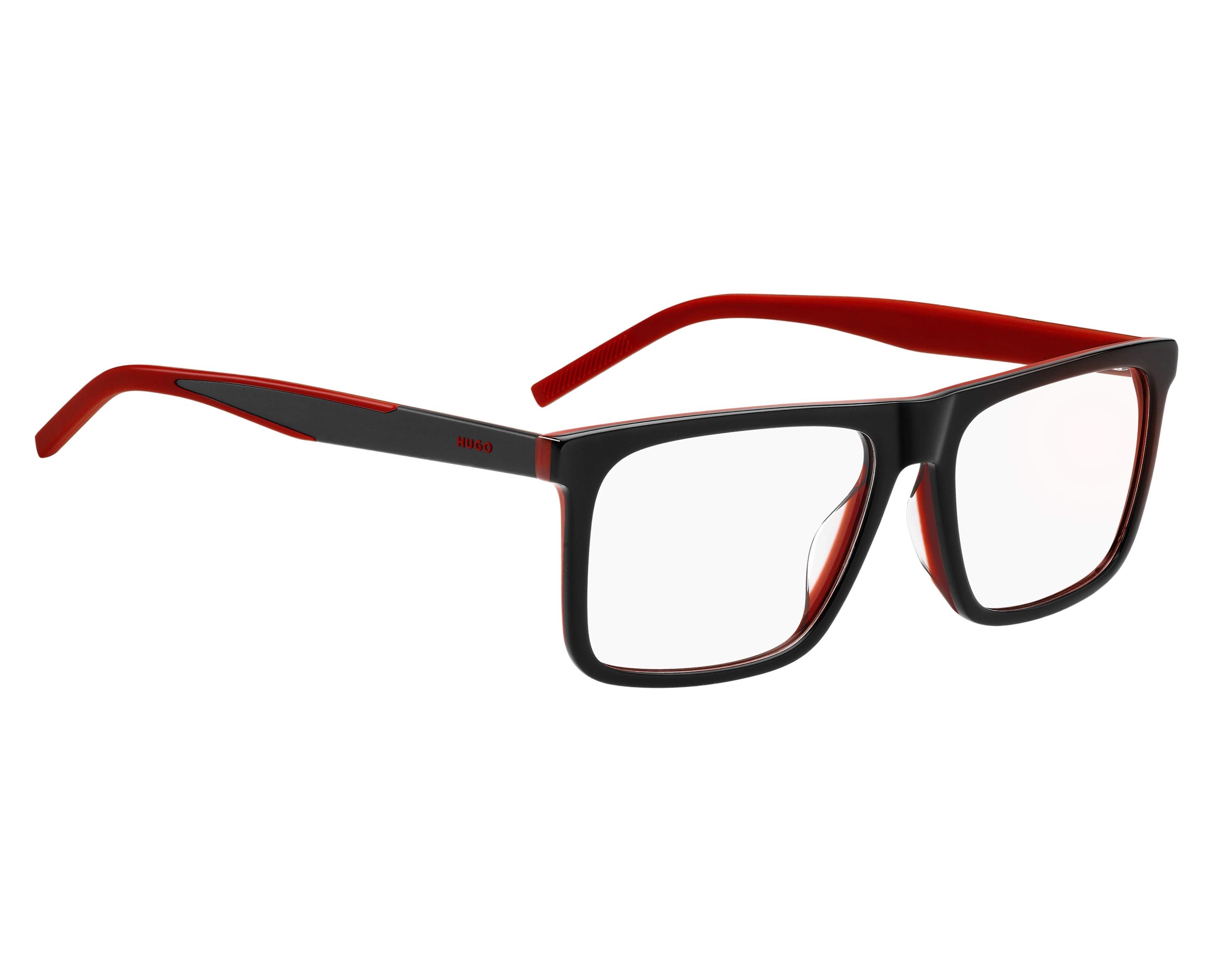Hugo Boss HG-1339-G 0A4 56-17 rot schwarz 360-Grad-Ansicht 3