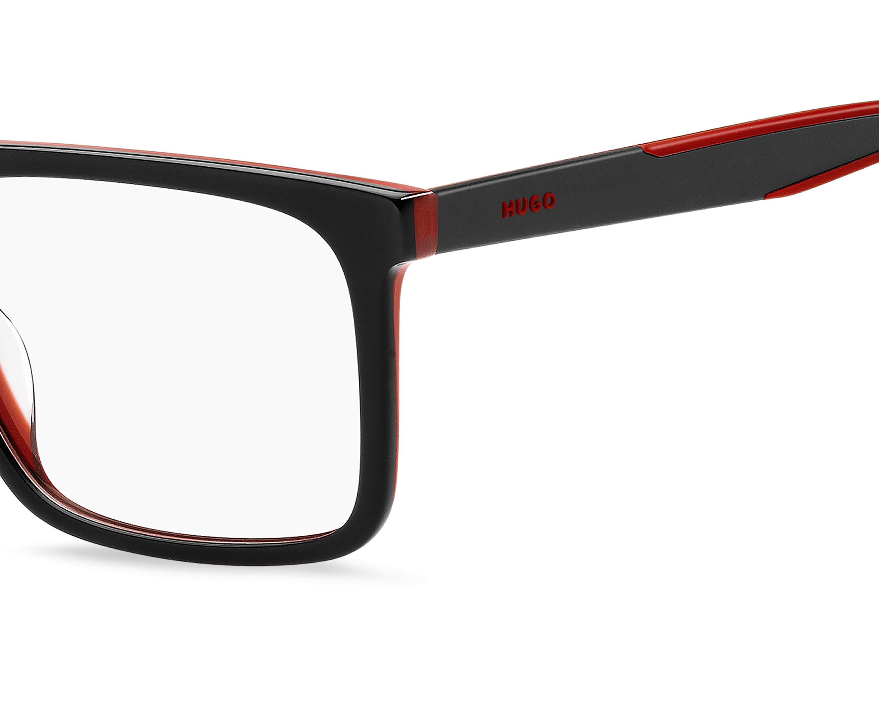 Hugo Boss HG-1339-G 0A4 56-17 rot schwarz 360-Grad-Ansicht 4