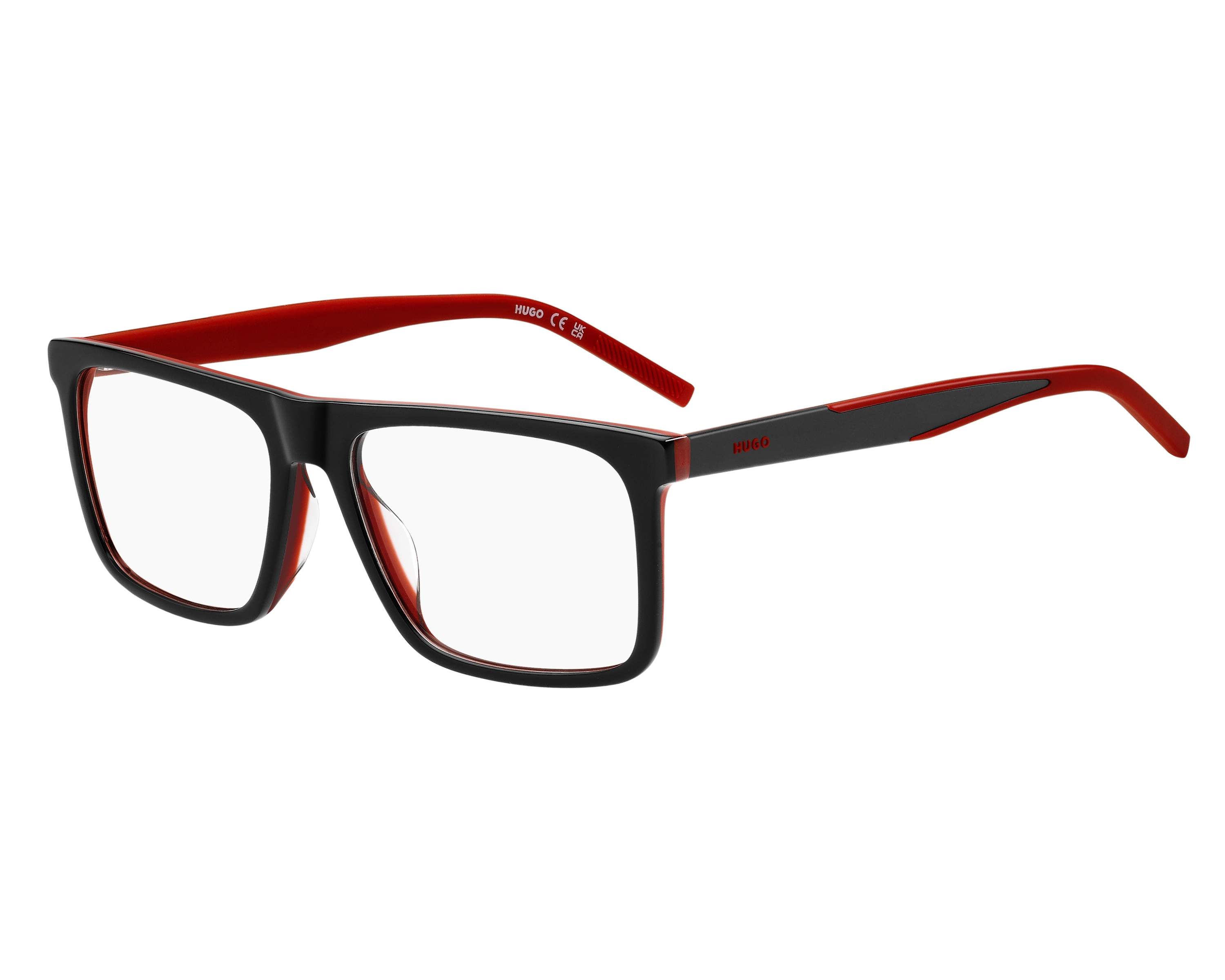 Hugo Boss HG-1339-G 0A4 56-17 rot schwarz 360-Grad-Ansicht 5