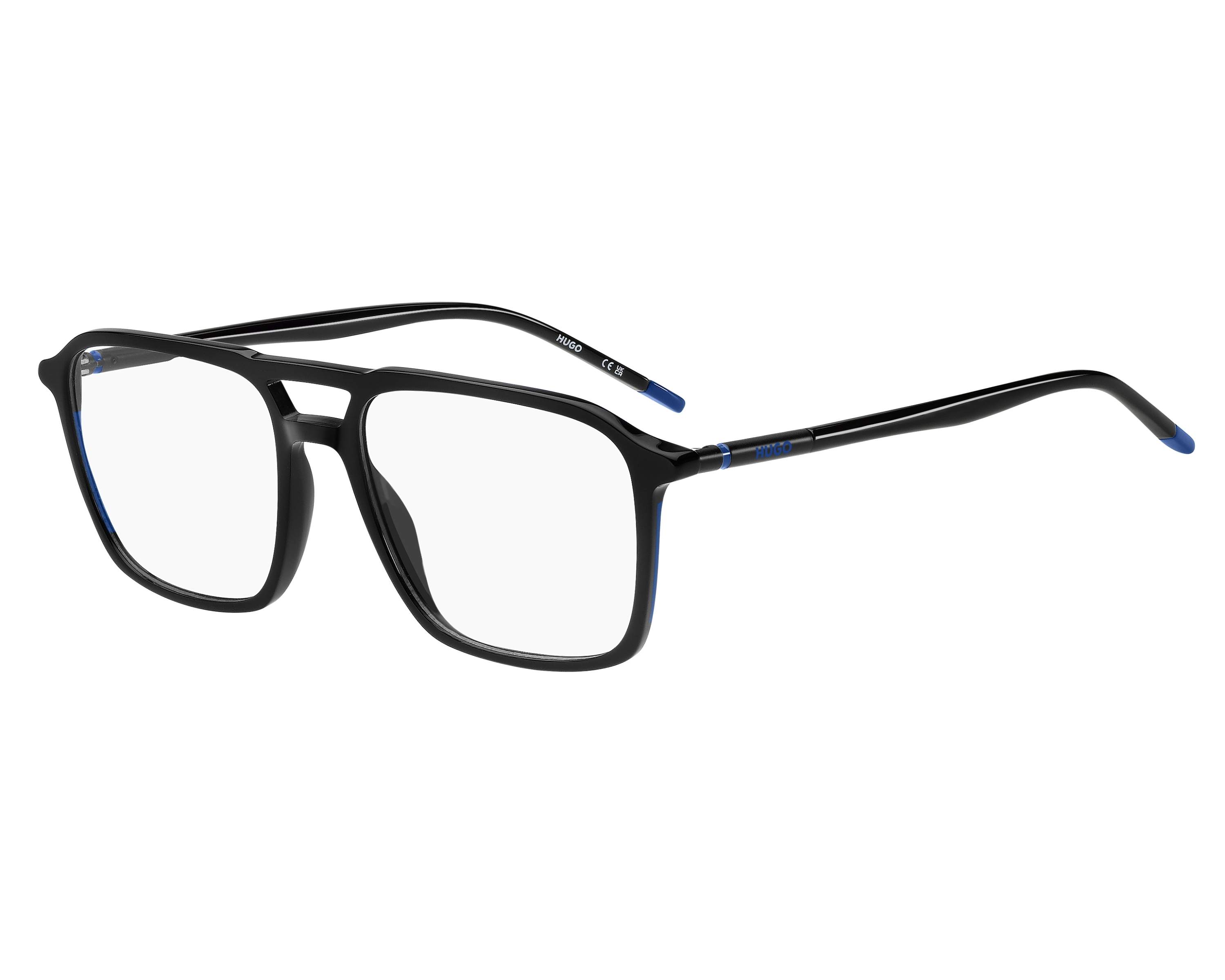 Montatura Occhiale Hugo HG0084 807 BLACK – Uomo, Misura 52/16, Colore Nero