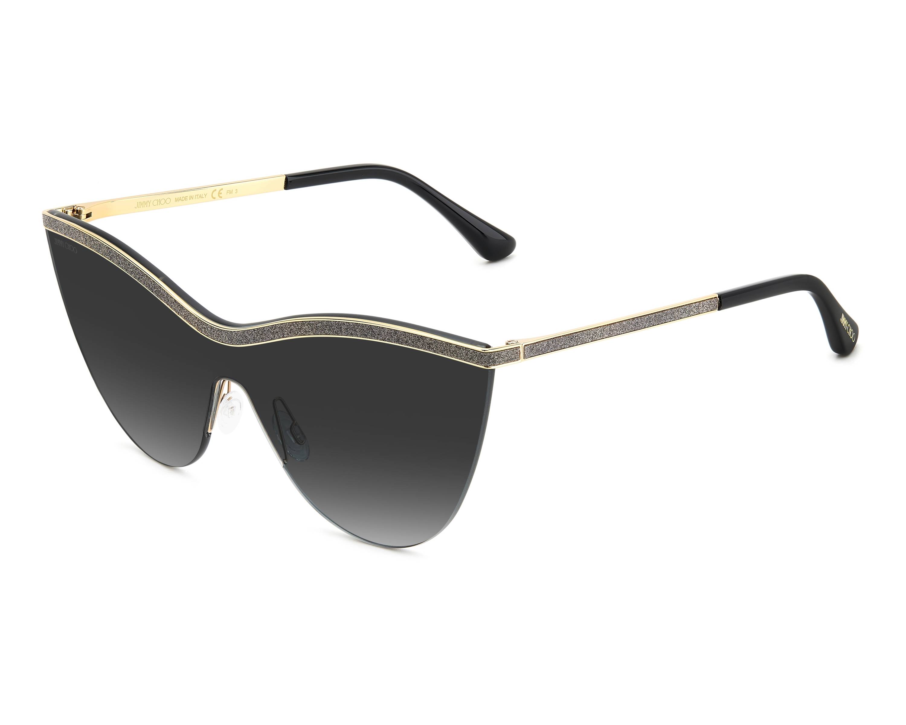 Jimmy Choo KRISTEN-S RHL/9O  - gold schwarz 360-Grad-Ansicht 1