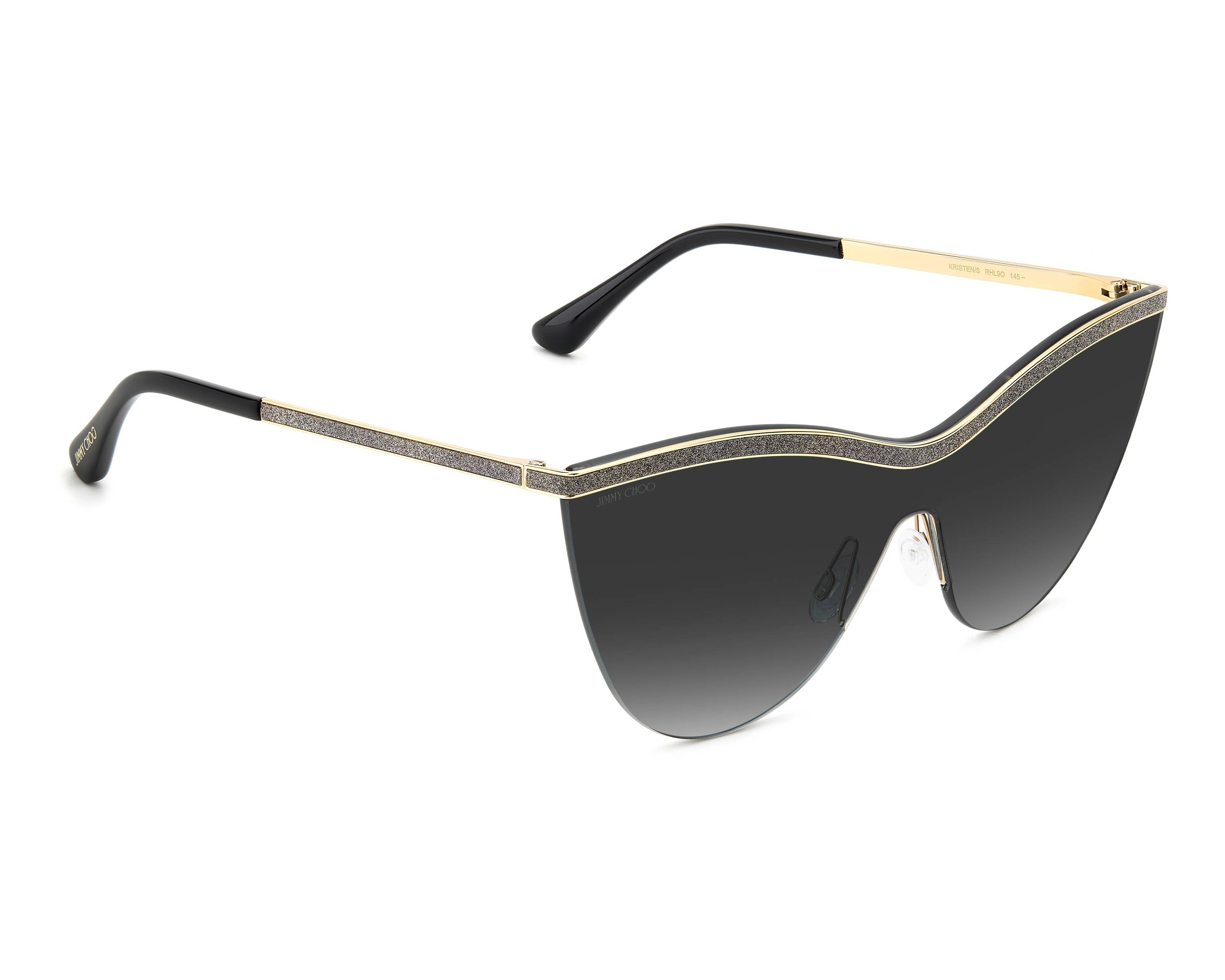 Jimmy Choo KRISTEN-S RHL/9O  - gold schwarz 360-Grad-Ansicht 2