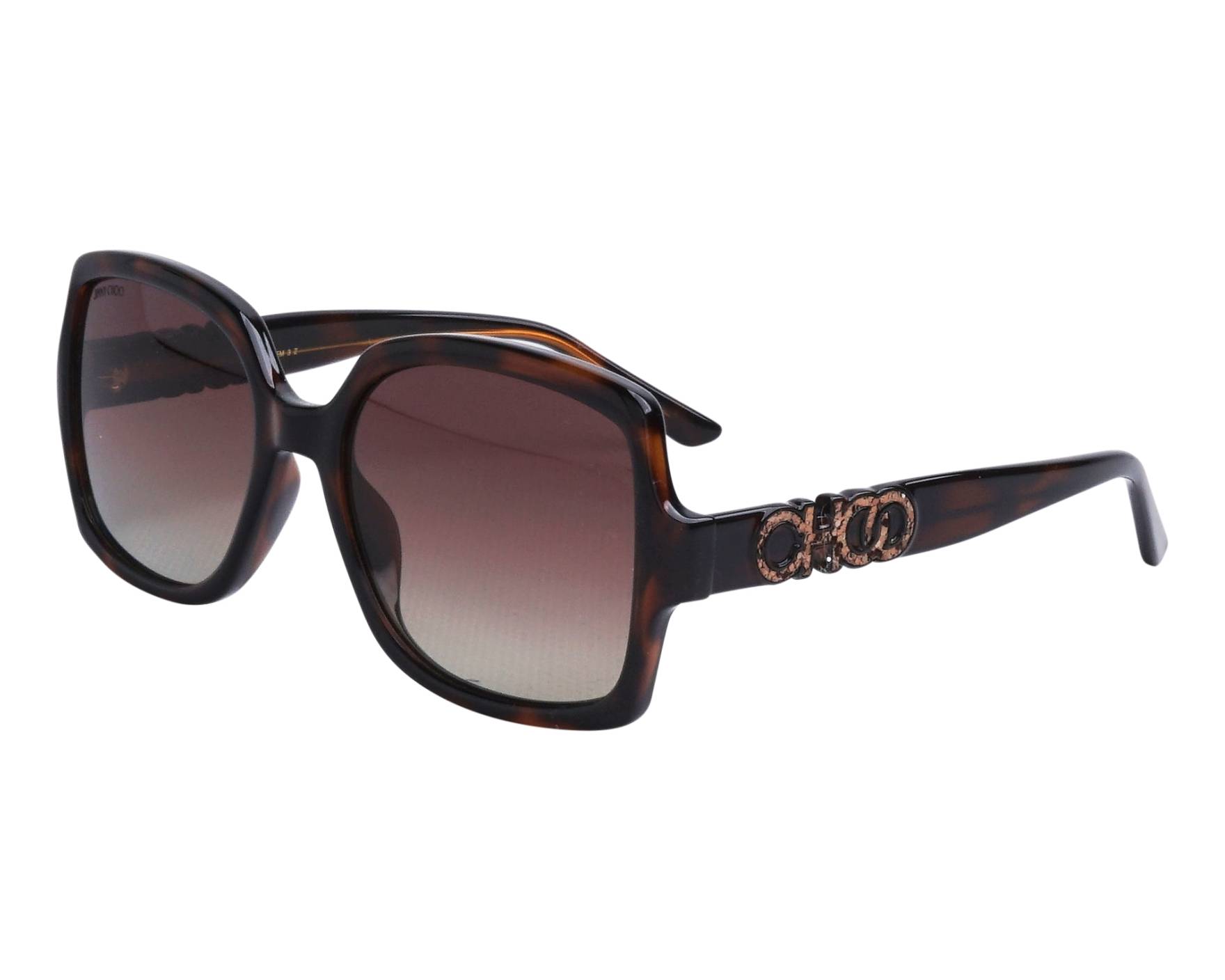 Jimmy Choo SAMMI-G-S 086 - havana schwarz Profilansicht
