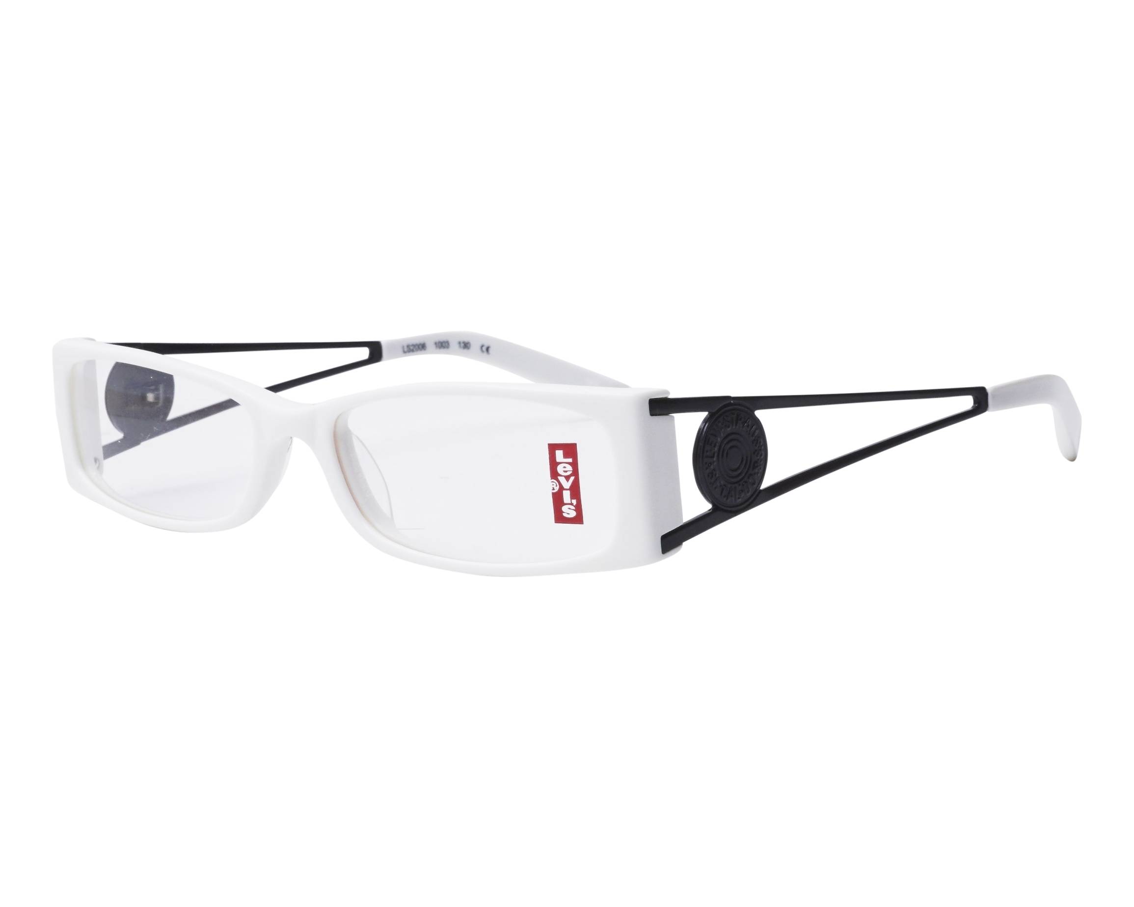 Levi's LS2006 1003 52-16 weiß schwarz Profilansicht