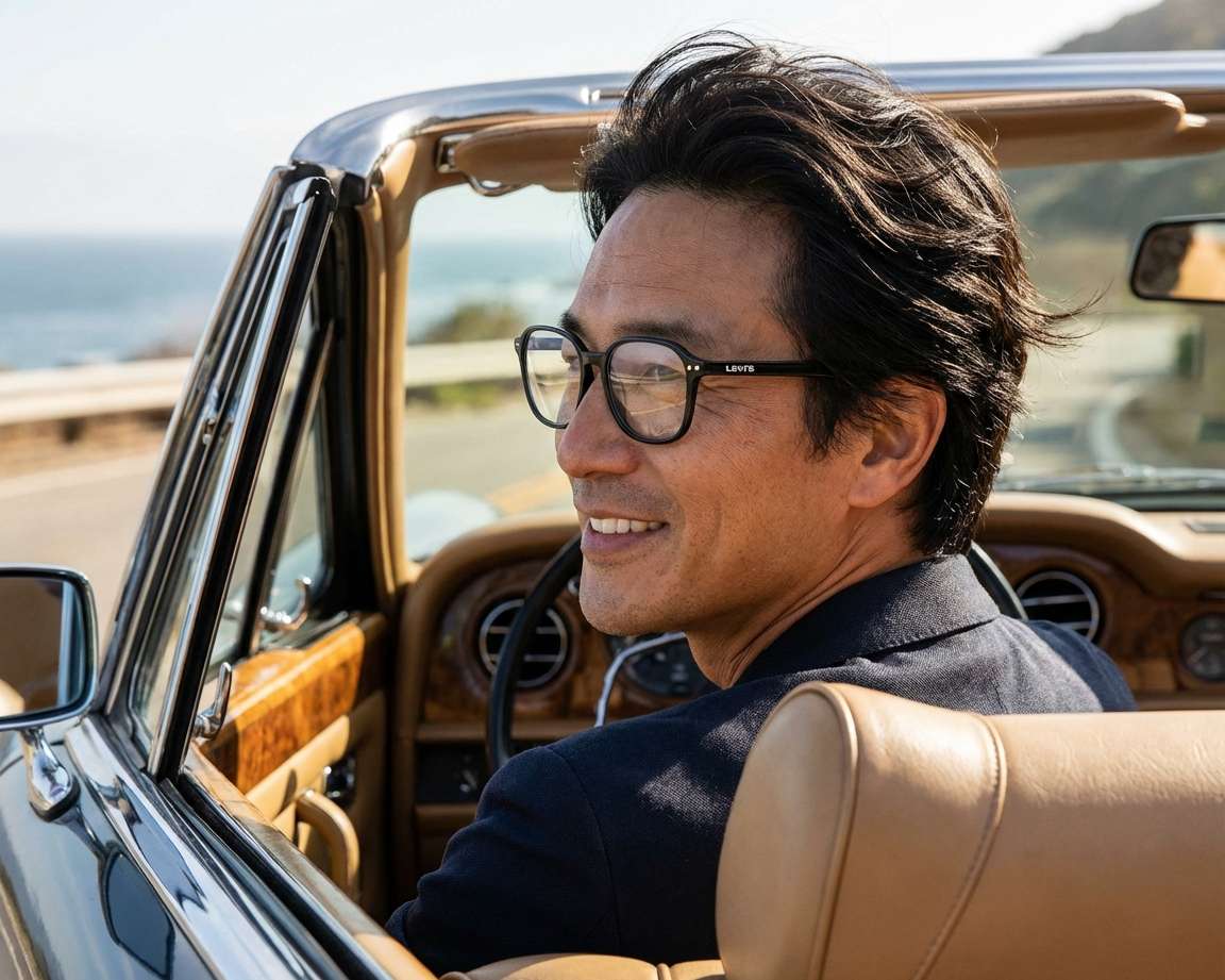 Levi's LV1024-CS 807/99 52-17 schwarz stahlfarben 360-Grad-Ansicht 8