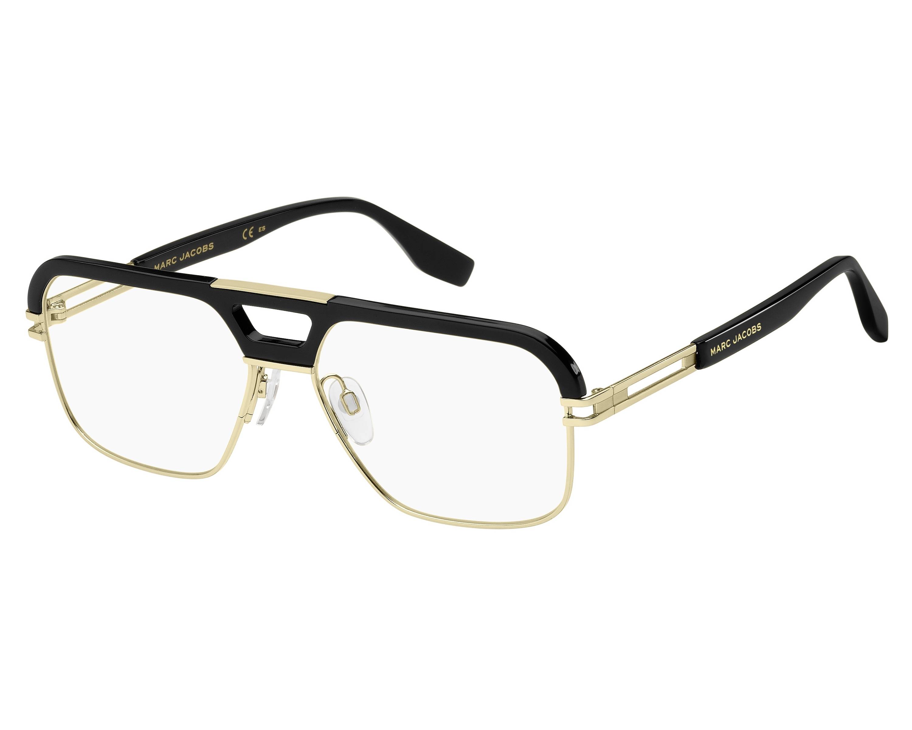 Marc Jacobs MARC-677 RHL 58-16 gold schwarz 360-Grad-Ansicht 1