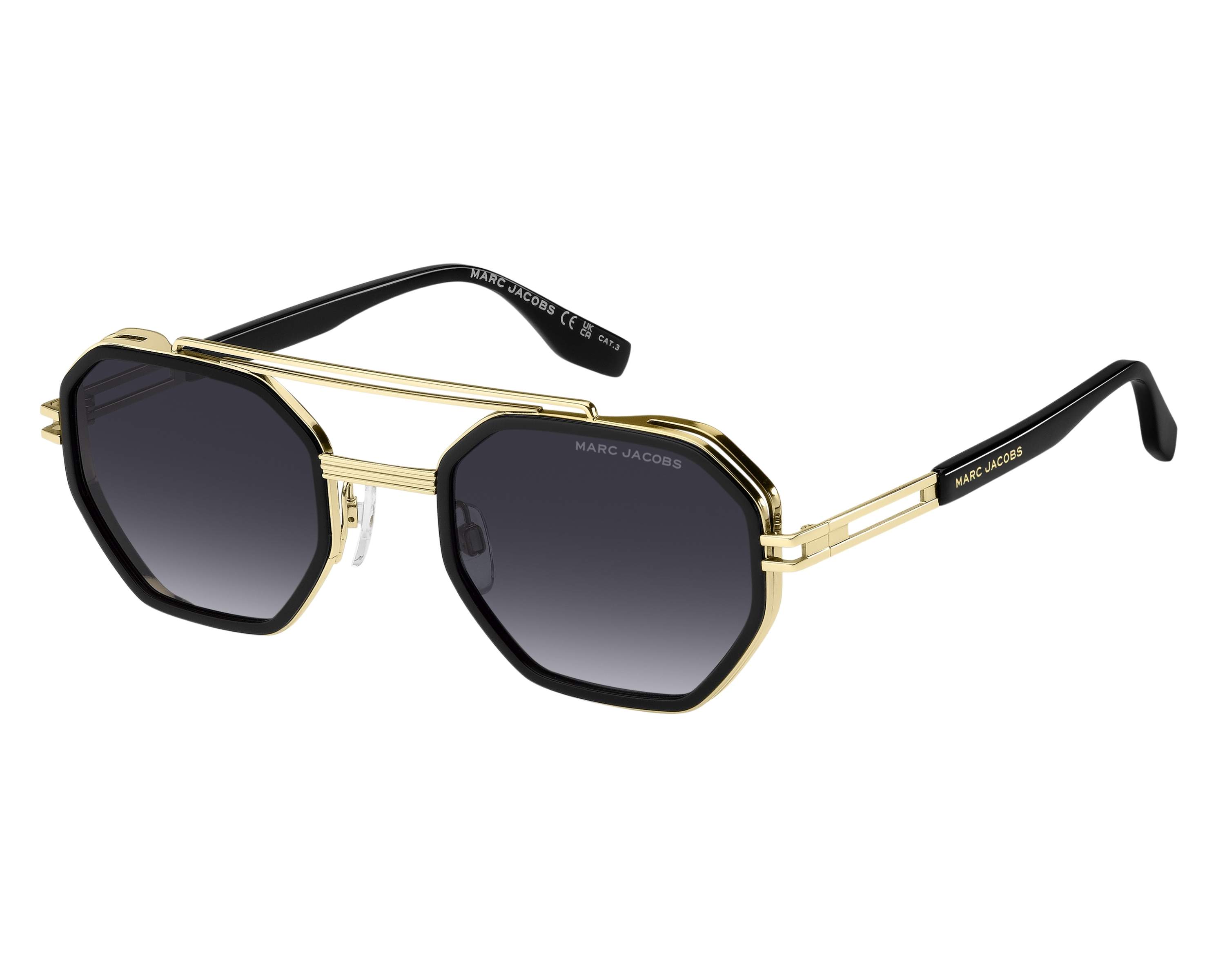 Marc Jacobs MARC-782-S RHL/9O 54-24 gold schwarz 360-Grad-Ansicht 1