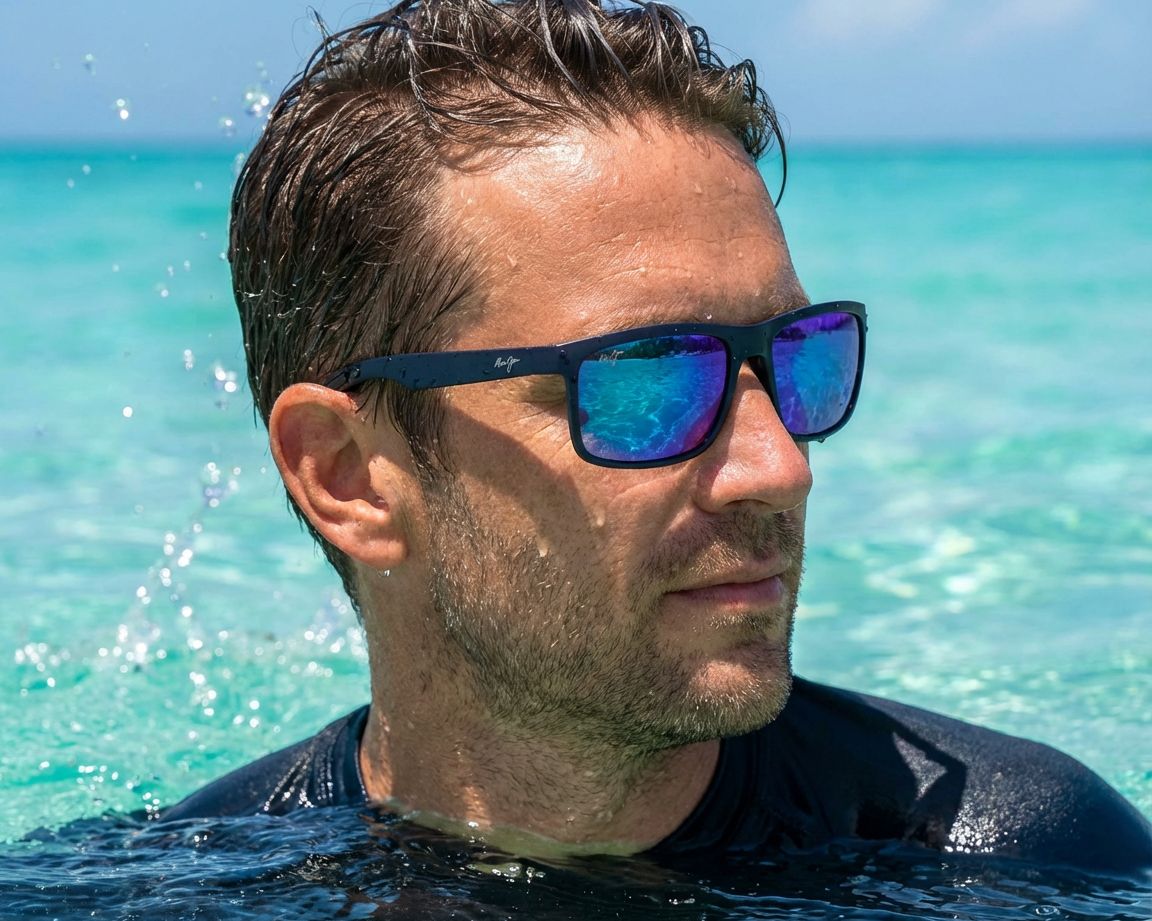 Maui Jim MJ449 B449-03 58-18 blau  andere Ansicht