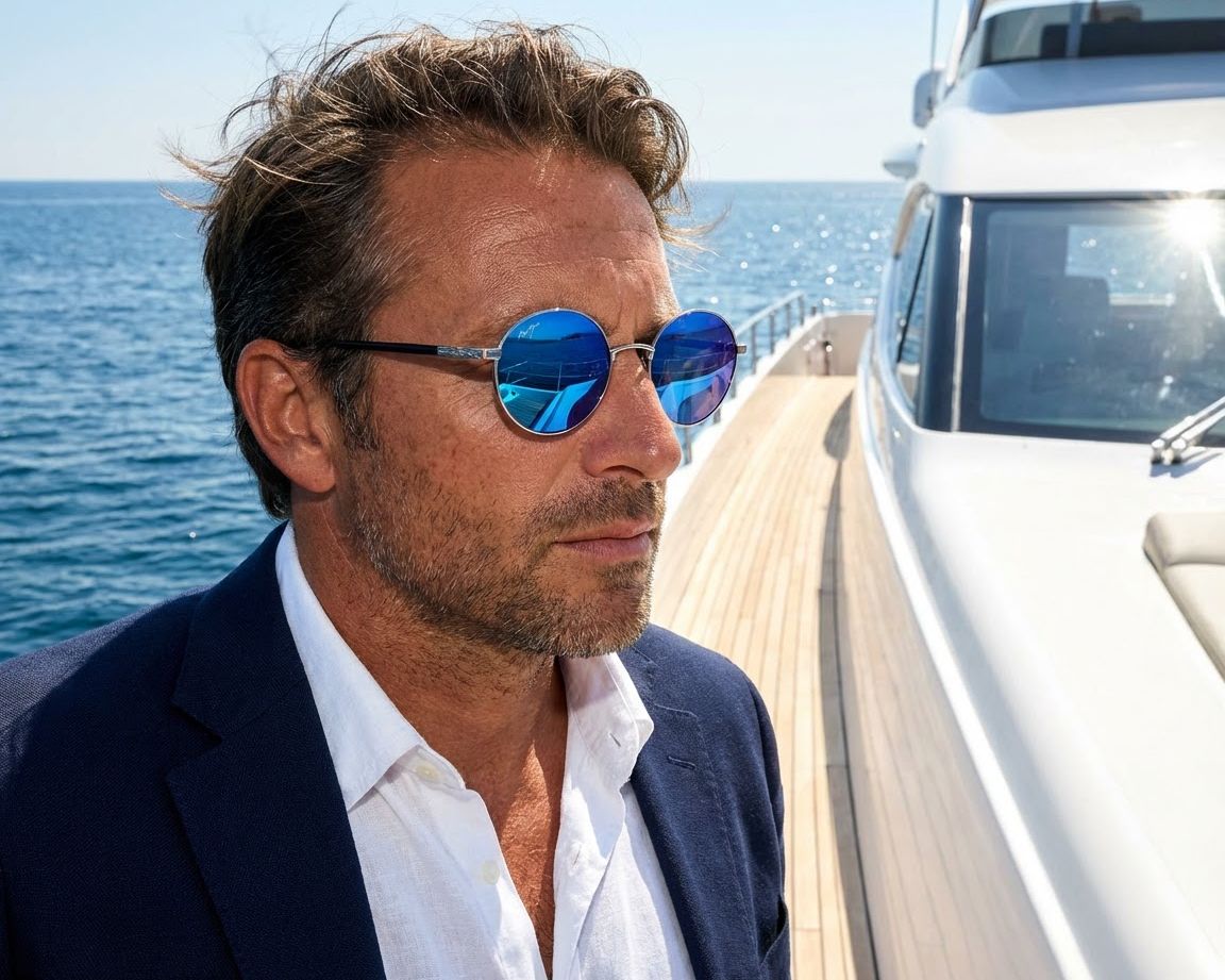 Maui Jim MJ888 B888-17 52-21 silber  andere Ansicht