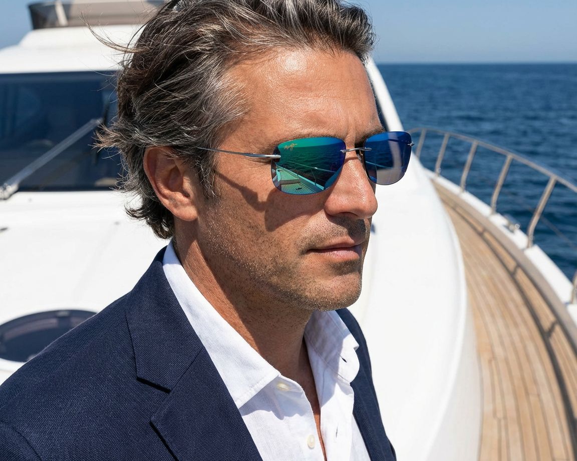 Maui Jim MJ334 GM334-17M 60-18 silber  andere Ansicht