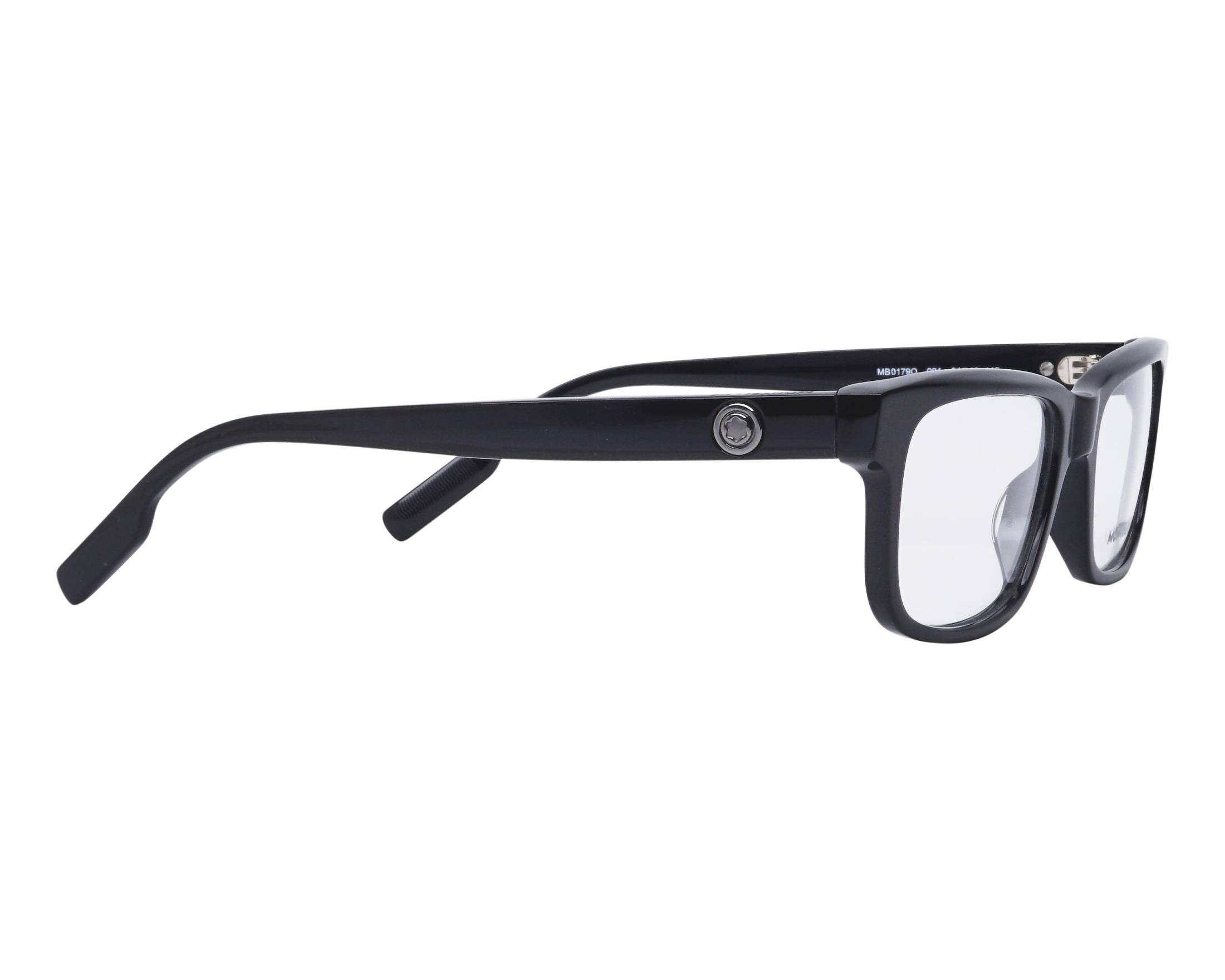 Mont Blanc MB0179O 001 54-19 schwarz  Seitenansicht