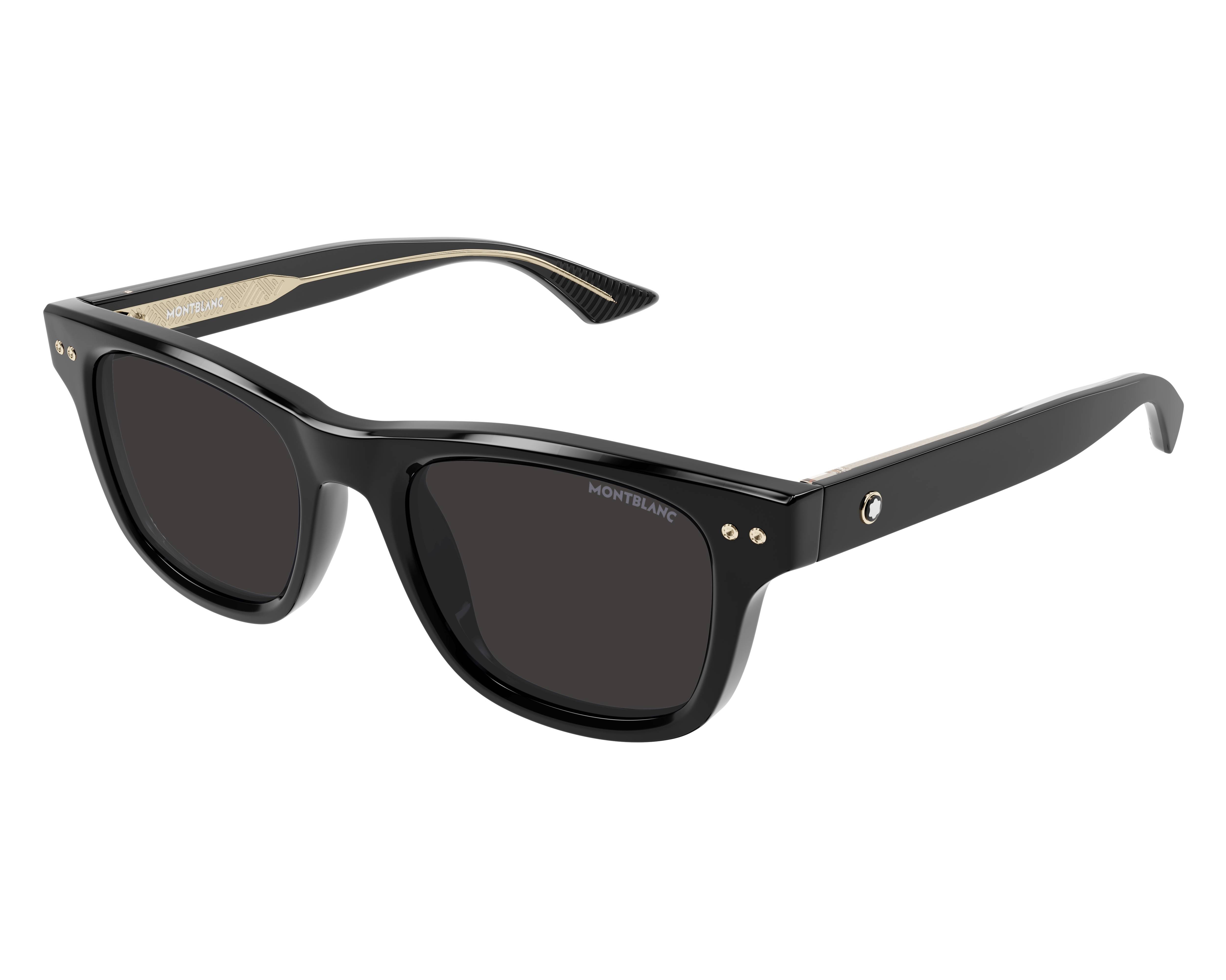 Mont Blanc MB0254S 001 - schwarz  Profilansicht