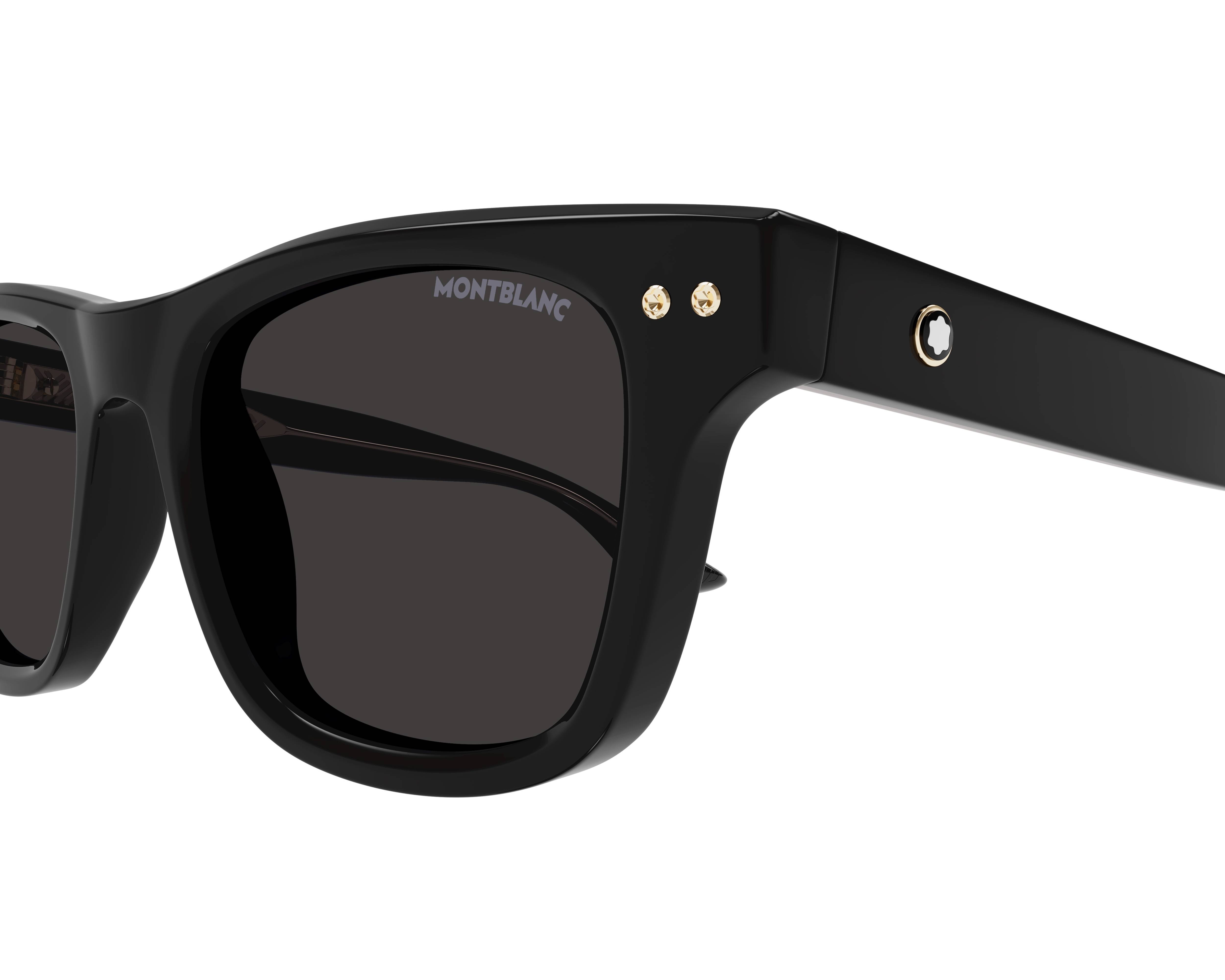 Mont Blanc MB0254S 001 - schwarz  Seitenansicht