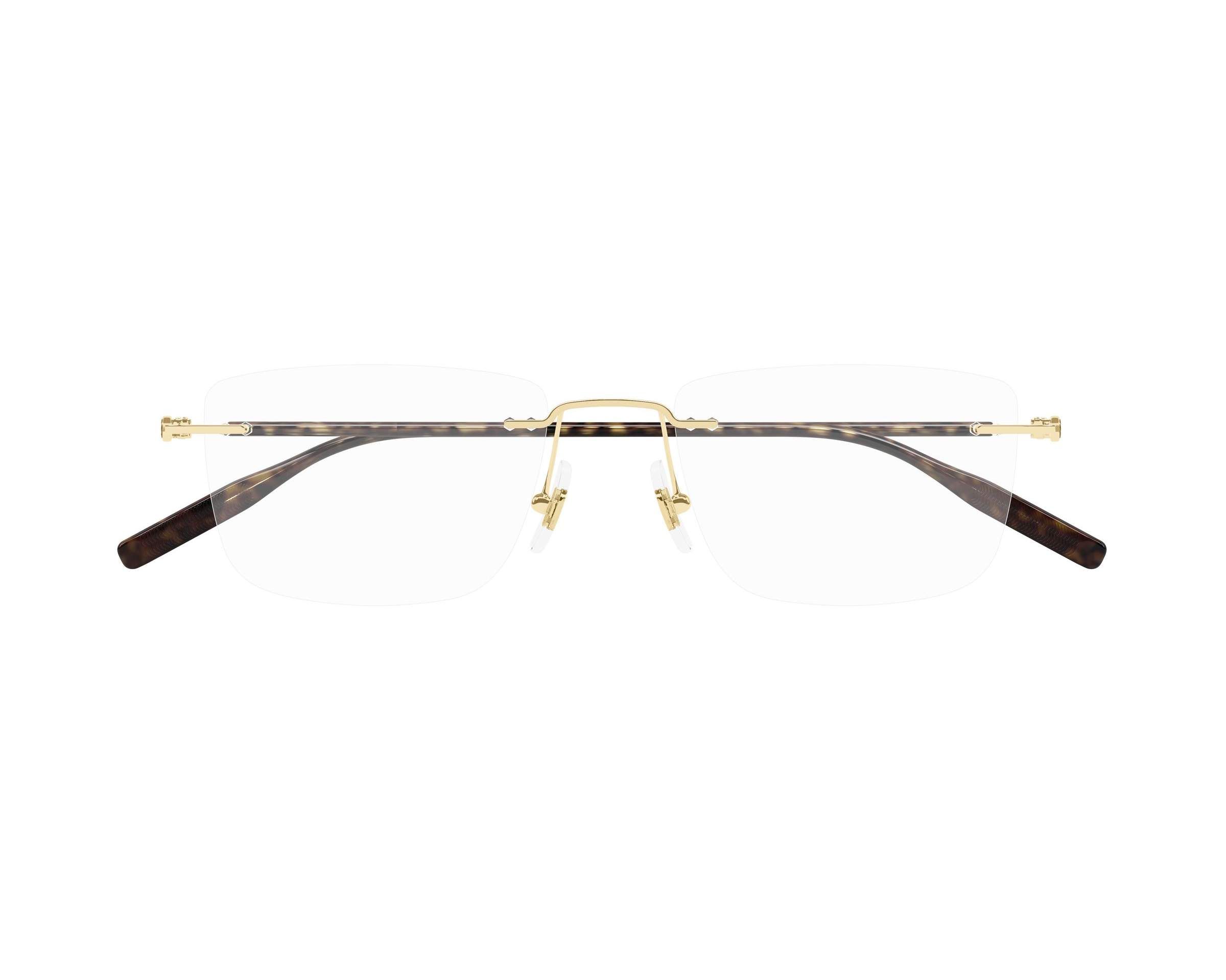 Mont Blanc MB0431O 003 53-19 gold  Seitenansicht