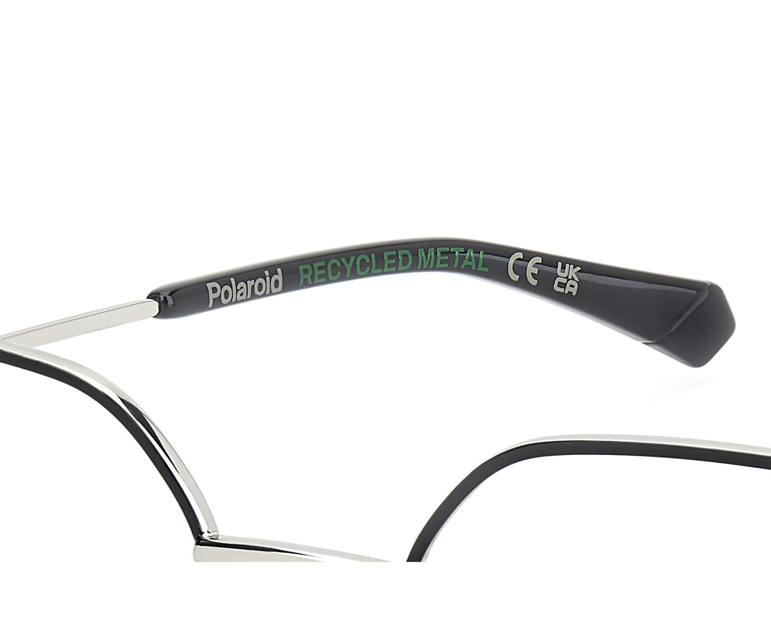 Polaroid PLD-D839 84J 49-17 palladium-silber schwarz 360-Grad-Ansicht 4