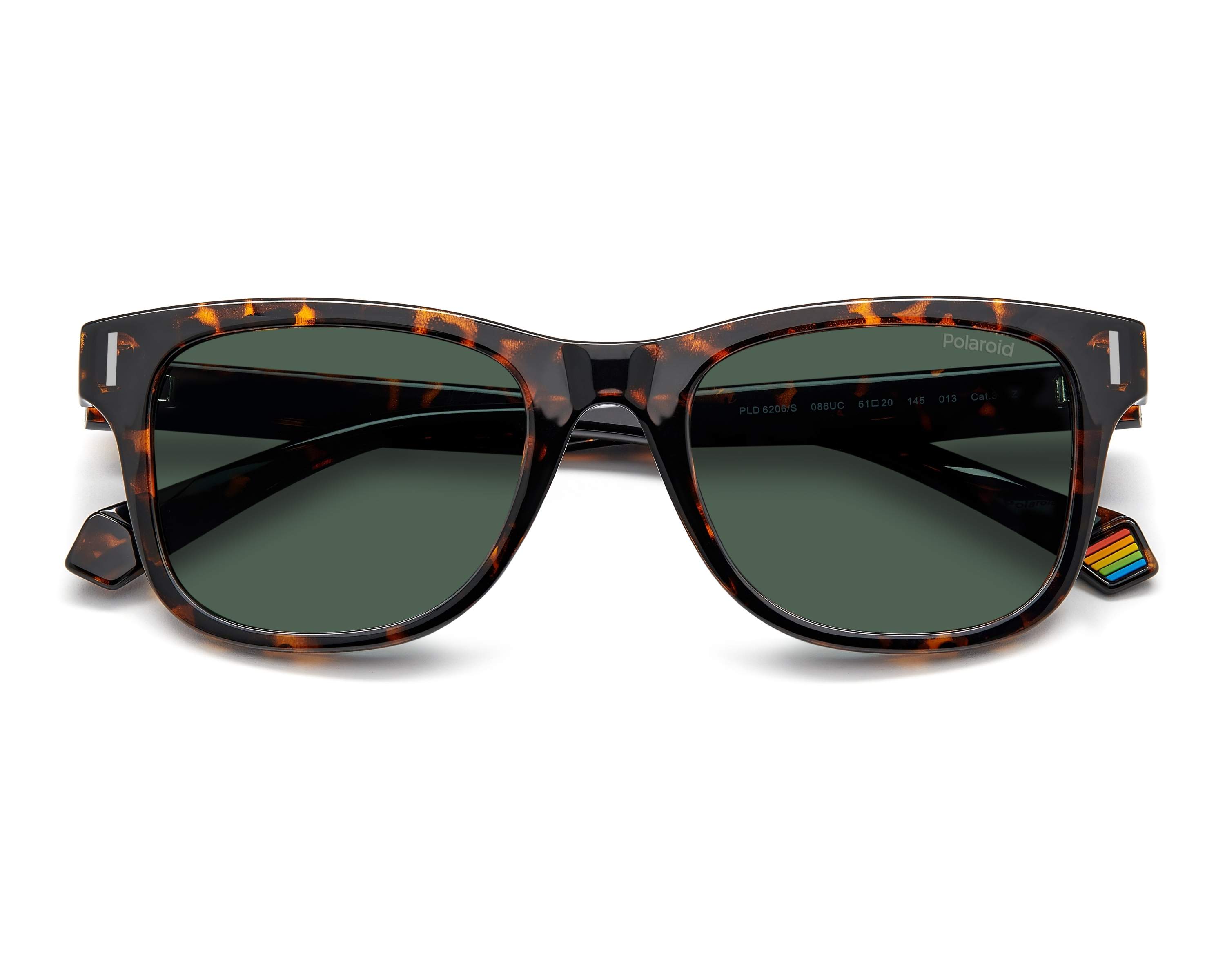 Polaroid PLD-6206-S 086UC 51-20 havana  360-Grad-Ansicht 4