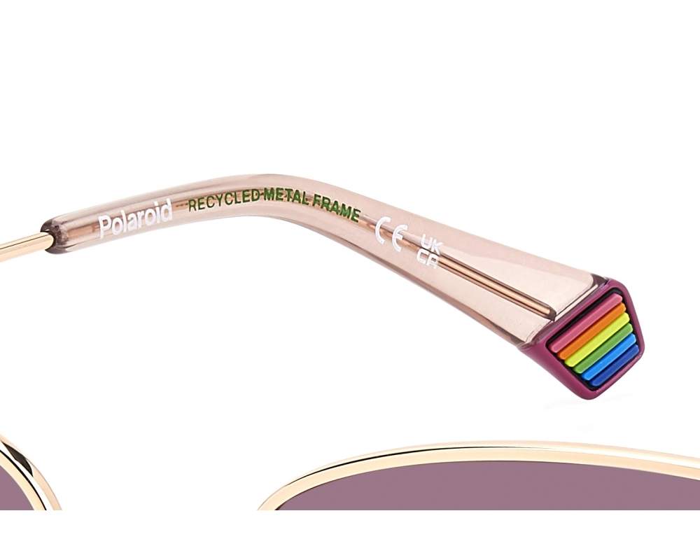 Polaroid PLD-6234-S-X EYR/GC 57-17 Rose gold Pink 360-Grad-Ansicht 6