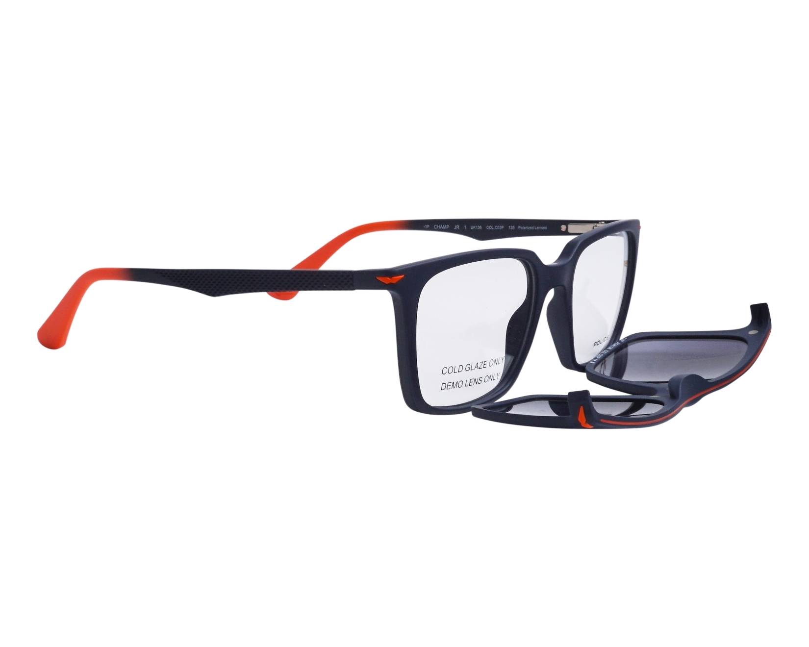 Police UK136 C03P 50-18 Blue Orange 360-Grad-Ansicht 5