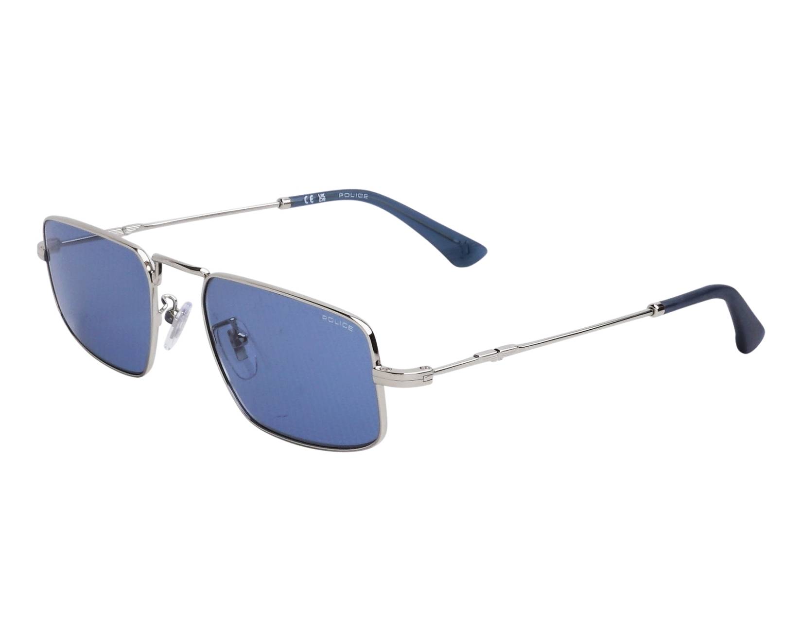 Police SPLN-31 579Y - silber blau Profilansicht