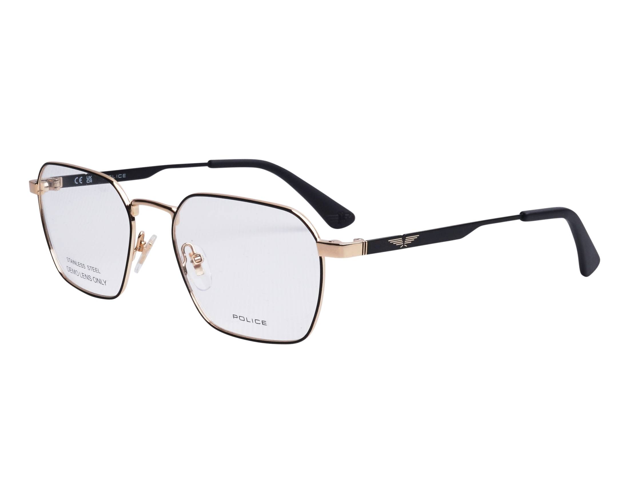 Police UPLP10 302P 54-19 schwarz gold 360-Grad-Ansicht 2