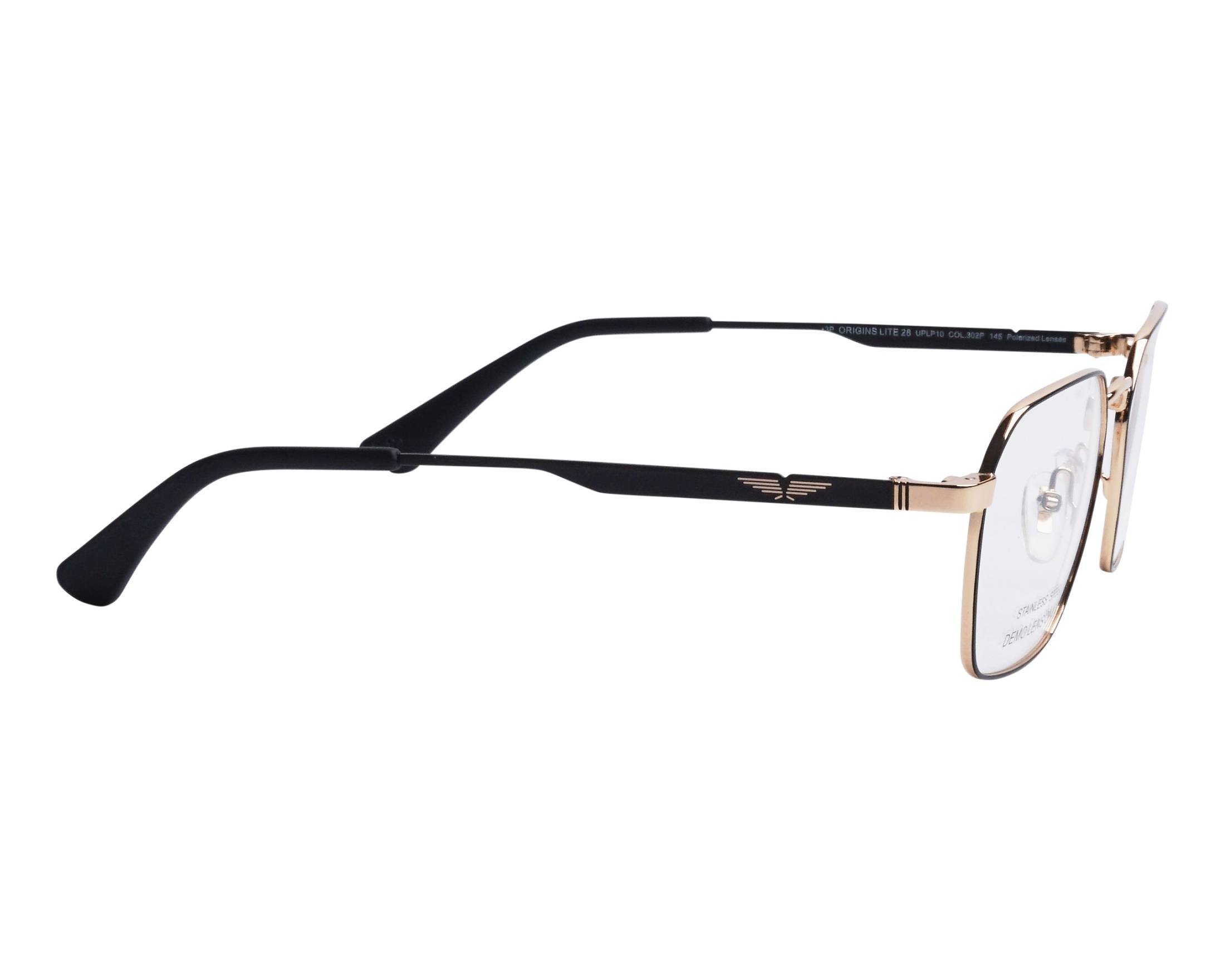 Police UPLP10 302P 54-19 schwarz gold 360-Grad-Ansicht 3