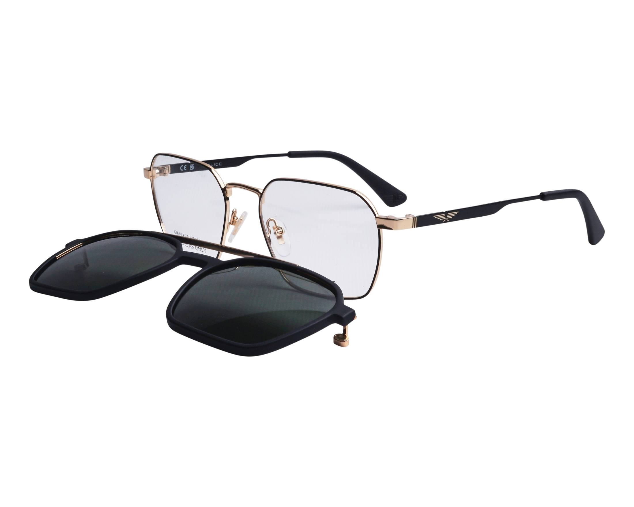 Police UPLP10 302P 54-19 schwarz gold 360-Grad-Ansicht 4