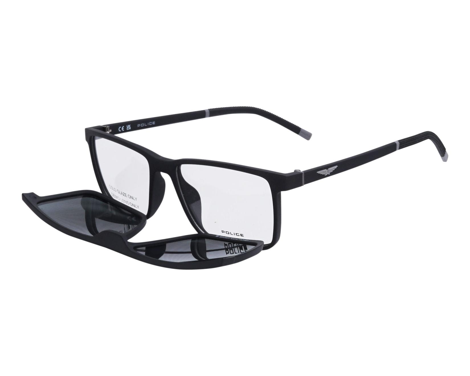 Police UPLL74 U28P 54-16 schwarz grau Profilansicht