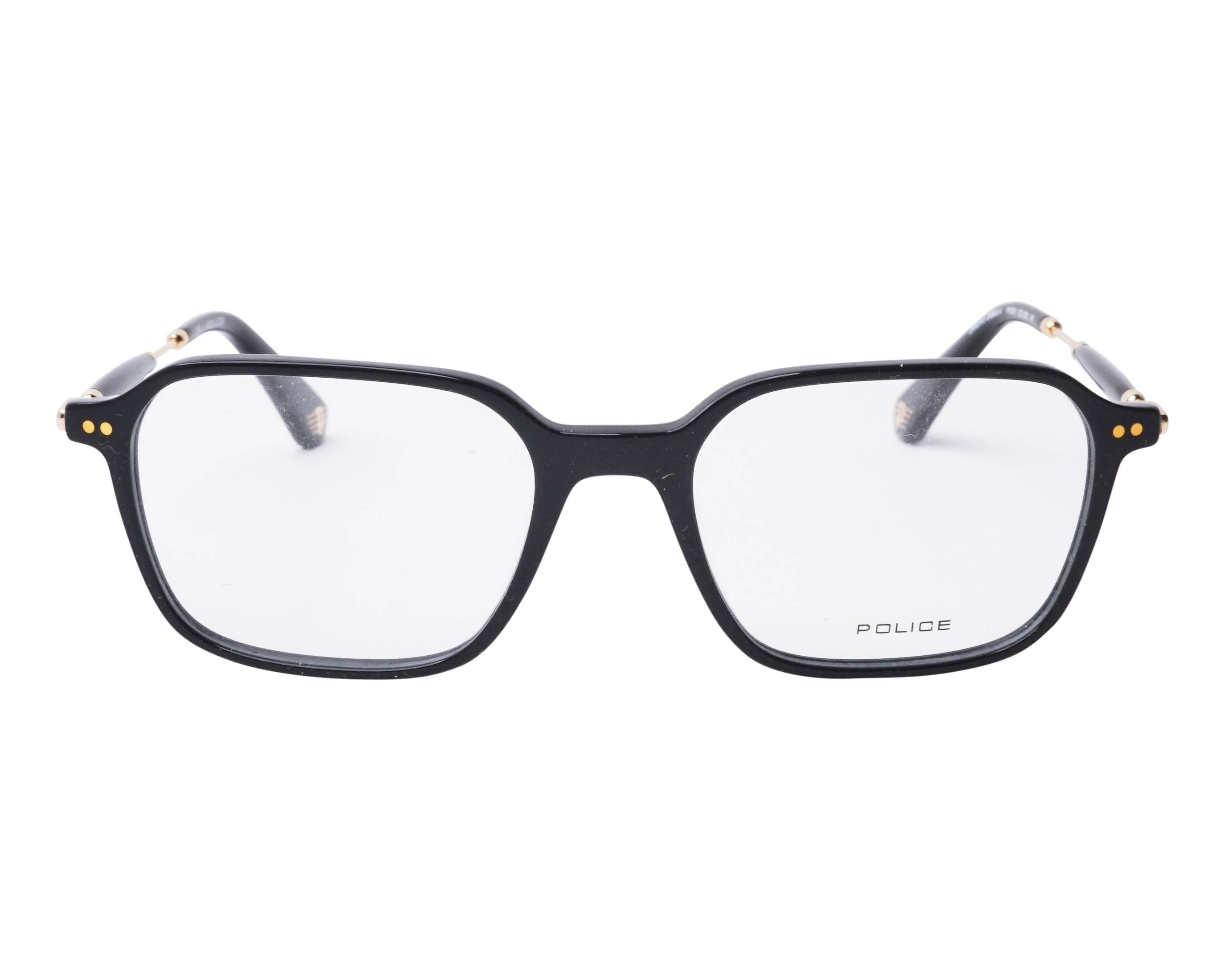 Police Frame VPLE37C 0700 SHINY BLACK 52/20/145 Men's Police Frame VPLE37C 0700 SHINY BLACK 52/20/145 Men's