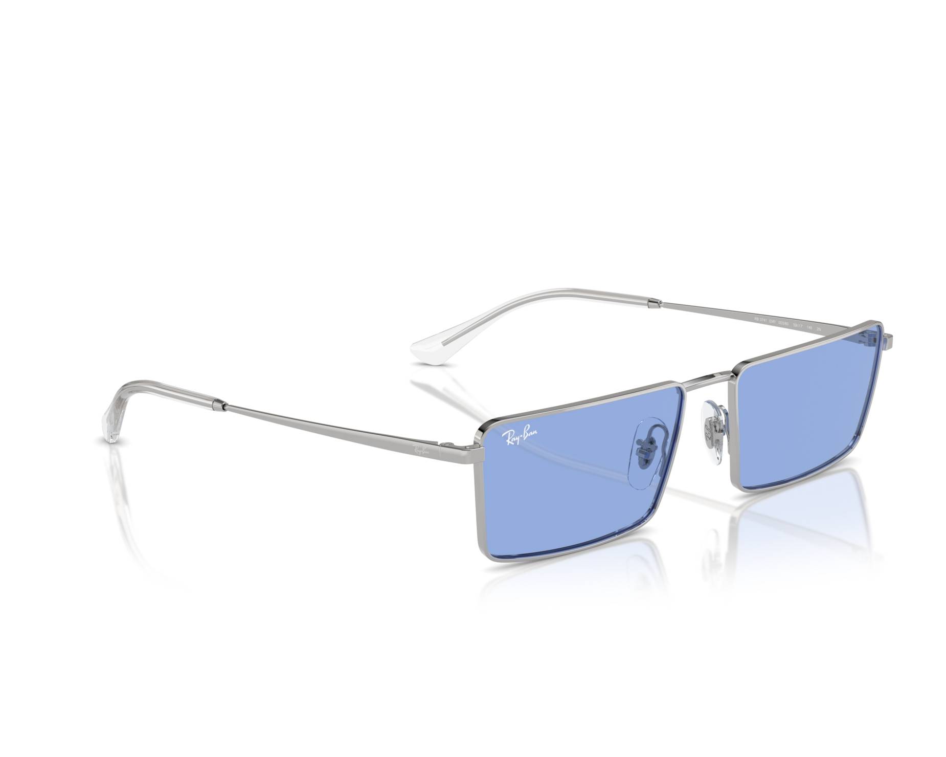 Ray-Ban RB3741 003/80 56-17 silber  360-Grad-Ansicht 1