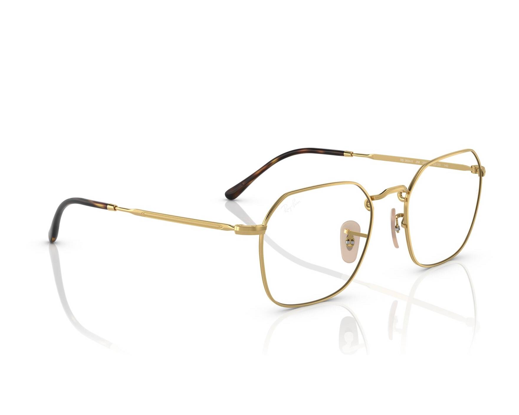 Ray-Ban RX3694V 2500 51-20 Gold  360-Grad-Ansicht 3