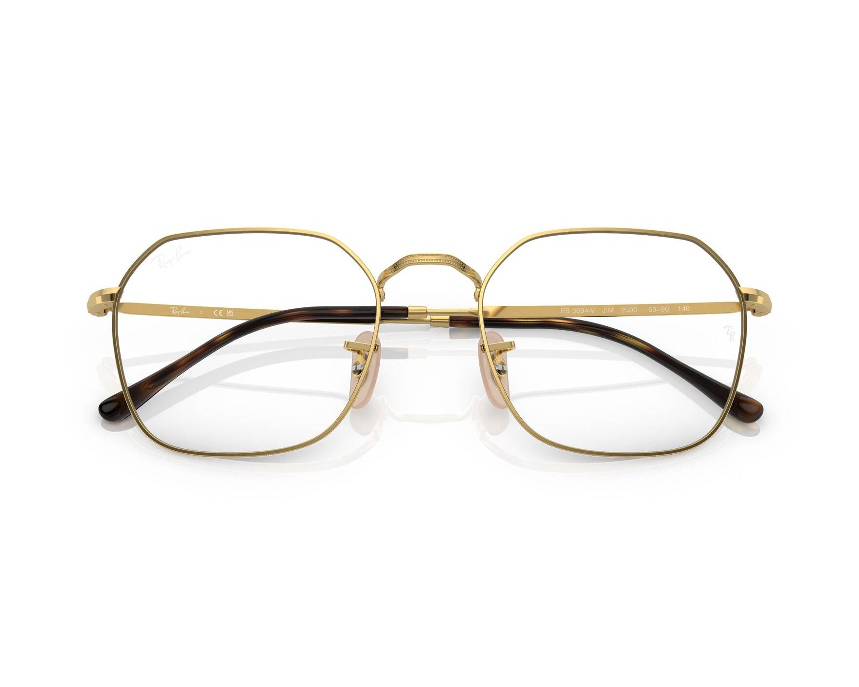 Ray-Ban RX3694V 2500 51-20 Gold  360-Grad-Ansicht 5