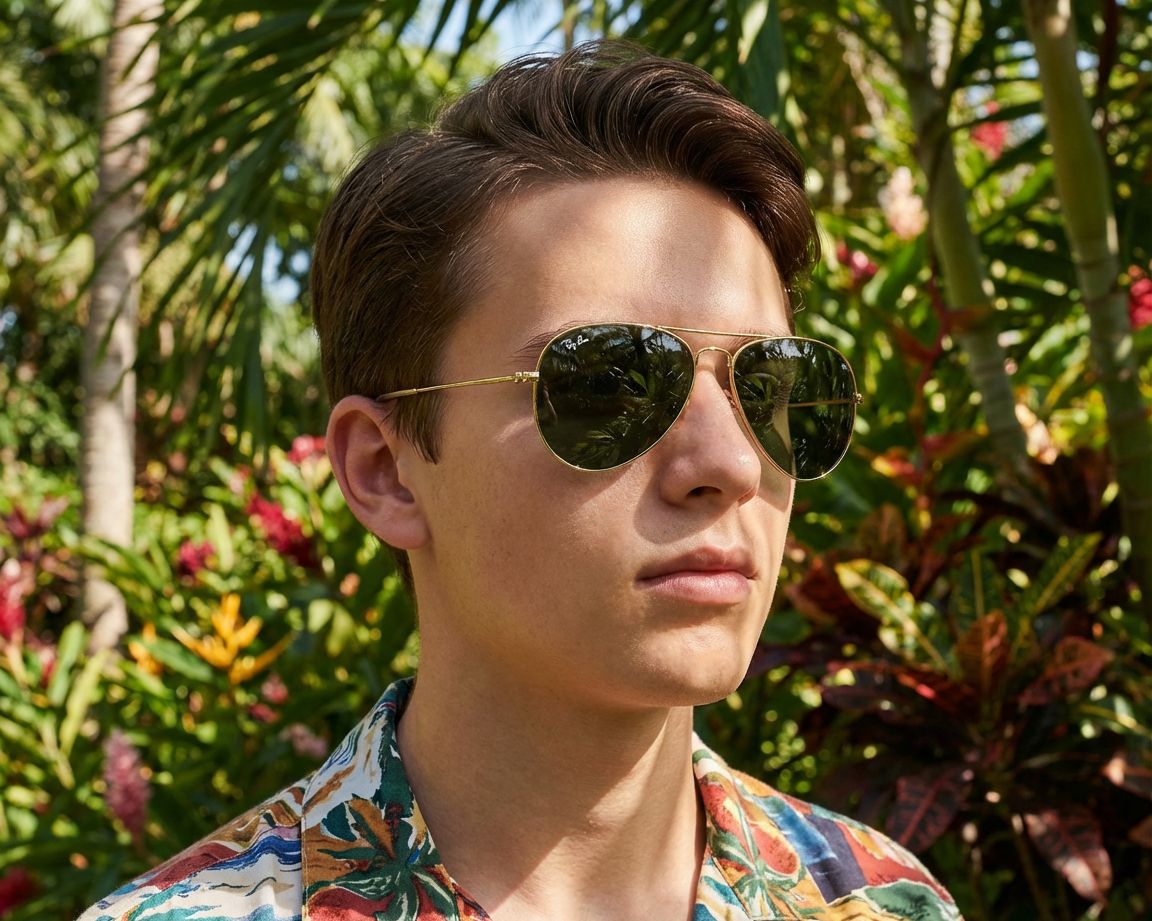 Ray-Ban RJ9506S 223/71 50-13 gold  360-Grad-Ansicht 14