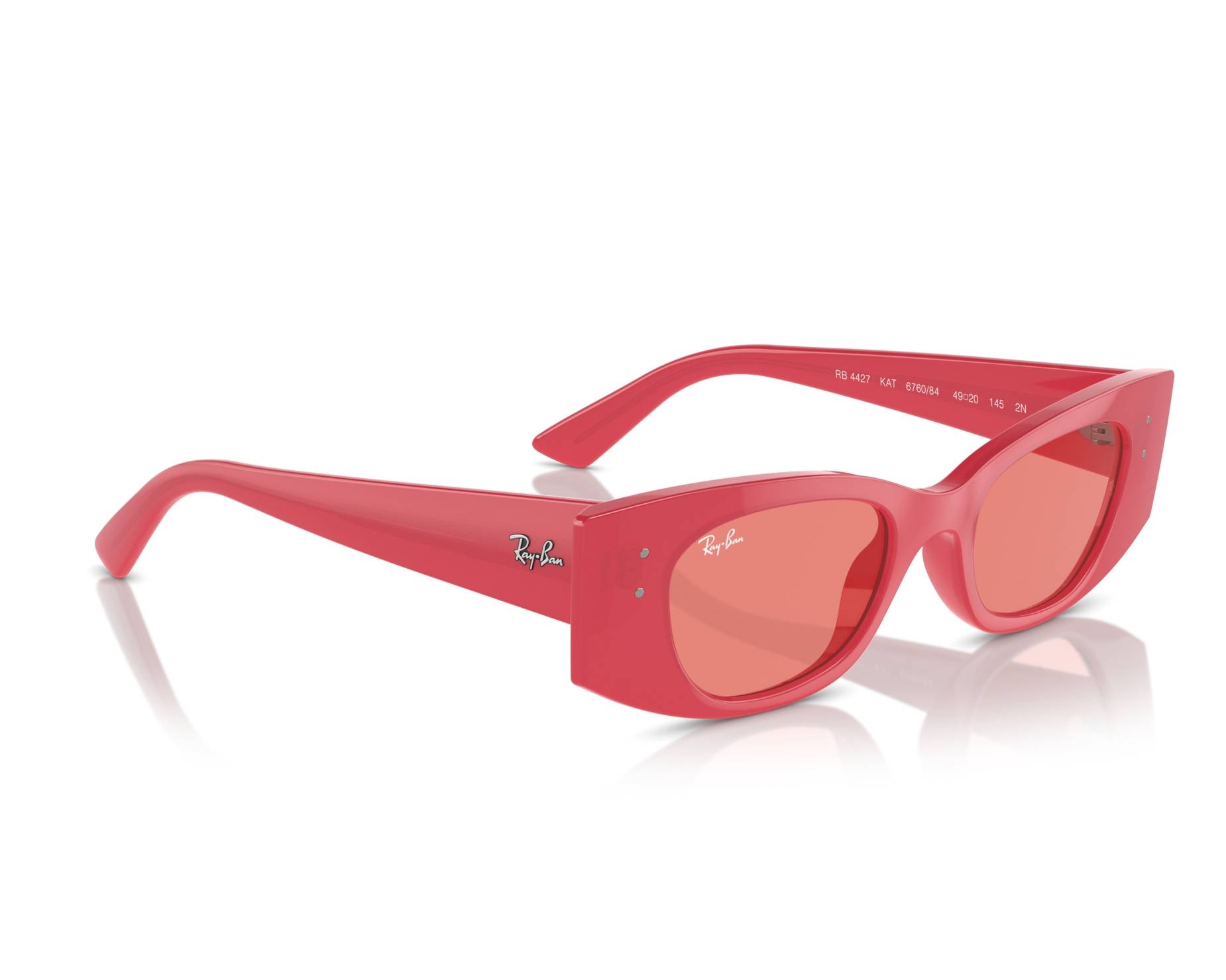 Ray-Ban RB4427 676084 49-20 rot  360-Grad-Ansicht 1