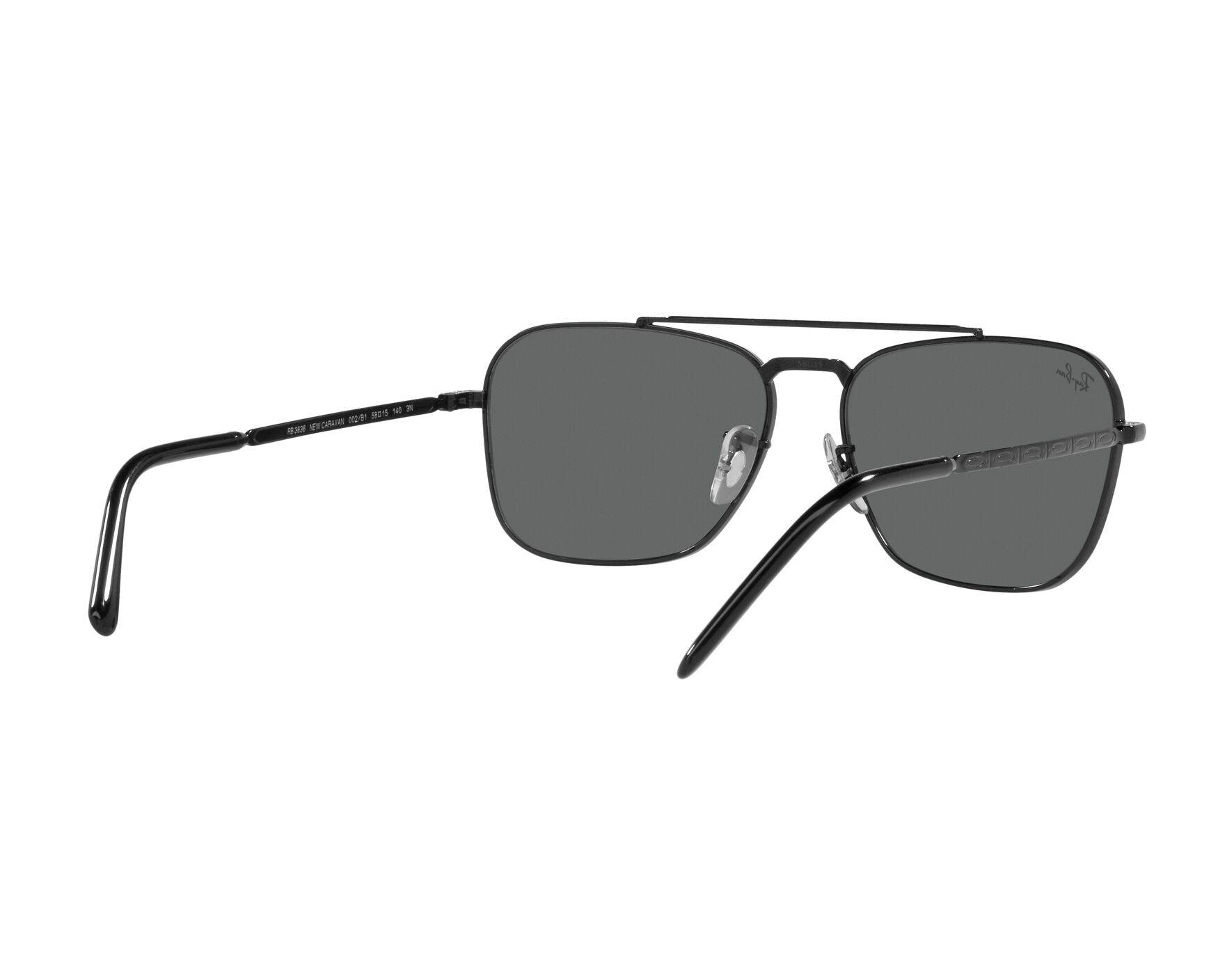 Ray-Ban RB3636 002/B1 58-15 Black  360-Grad-Ansicht 9