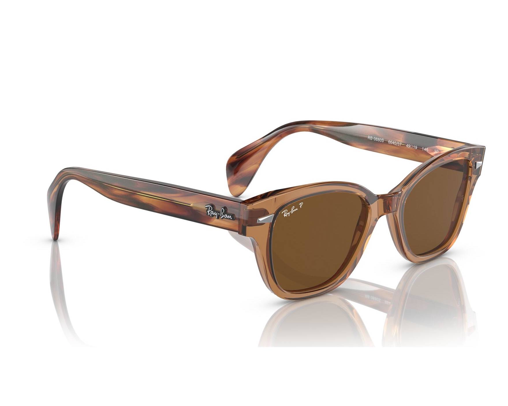 Ray-Ban RB0880S 664057 52-19 Brown  360-Grad-Ansicht 3