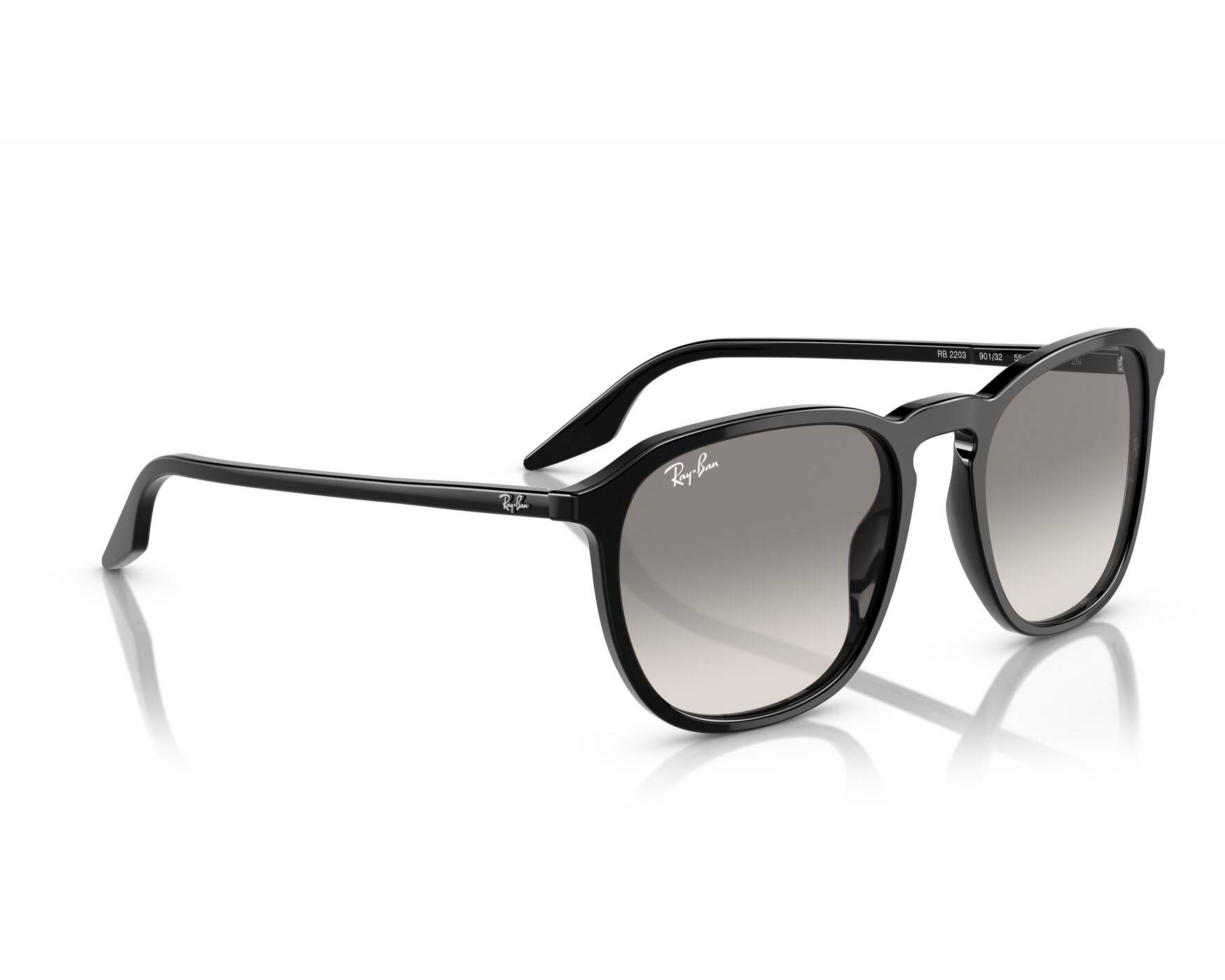 Ray-Ban RB2203 901/32 55-20 schwarz  360-Grad-Ansicht 3