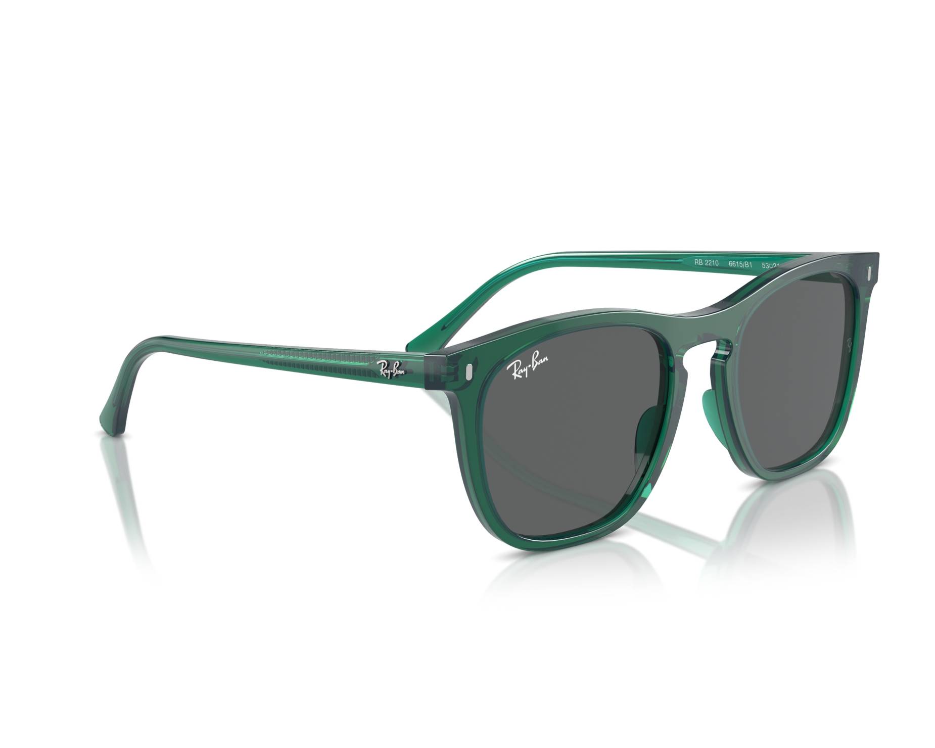 Ray-Ban RB2210 6615B1 53-21 grün  360-Grad-Ansicht 1