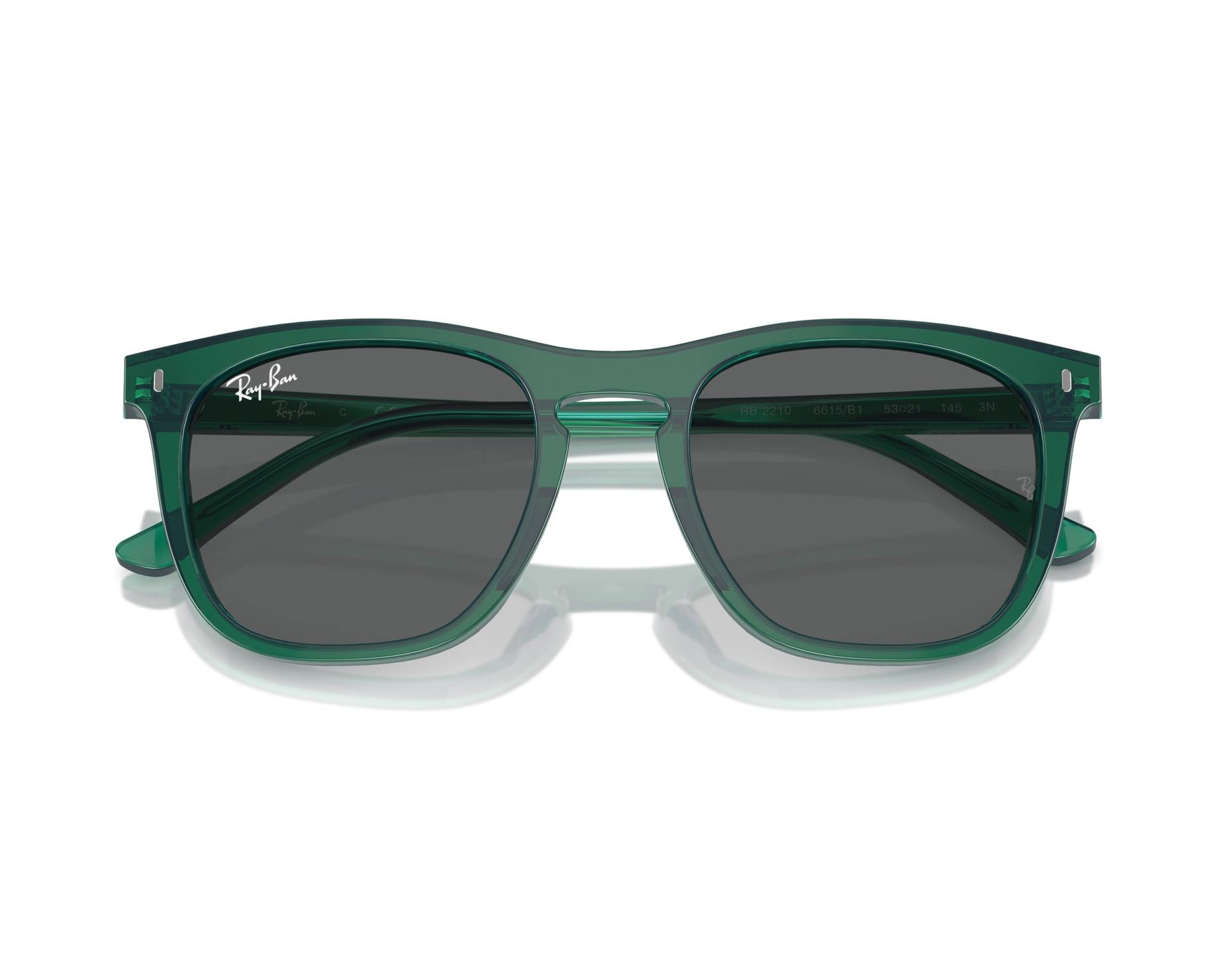 Ray-Ban RB2210 6615B1 53-21 grün  360-Grad-Ansicht 3