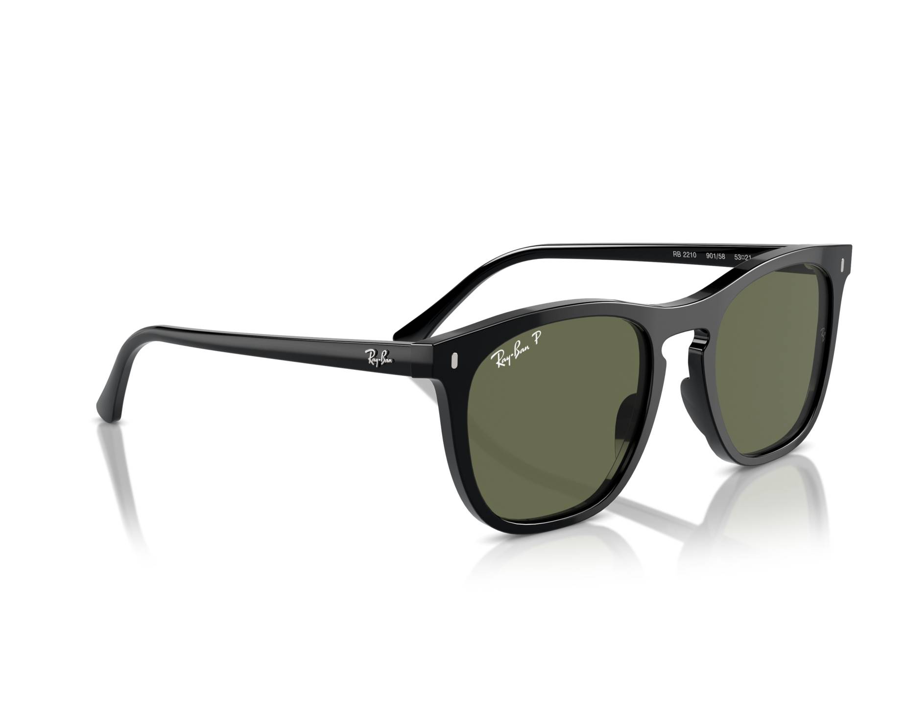 Ray-Ban RB2210 901/58 53-21 Black  360-Grad-Ansicht 1