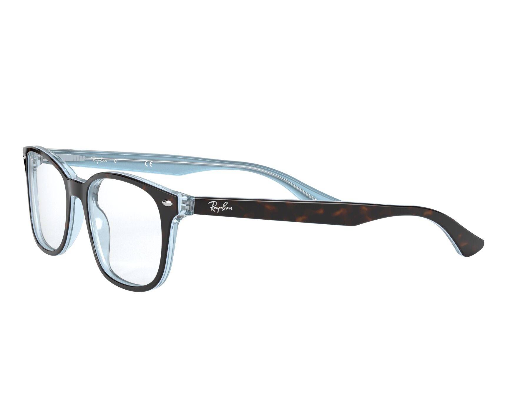 Ray-Ban RX5375 5883 51-18 Marron  360-Grad-Ansicht 3