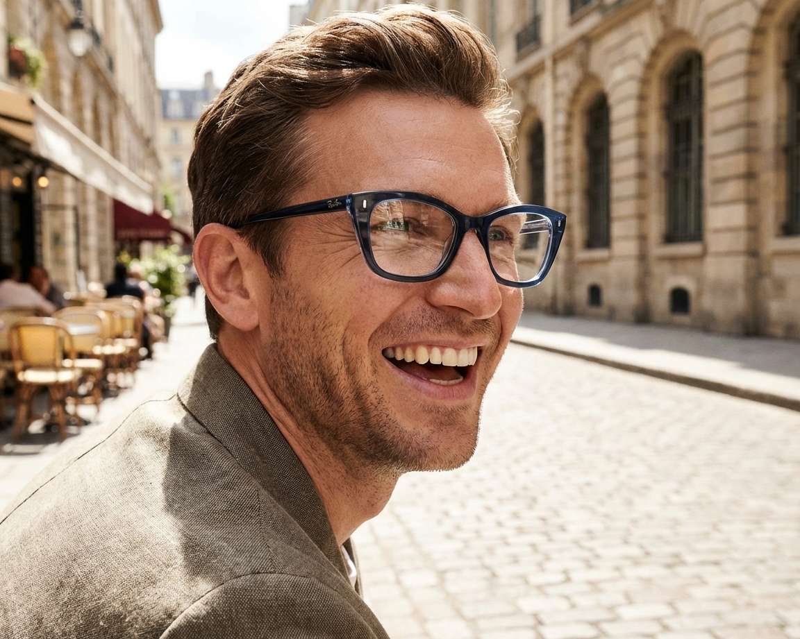 Ray-Ban RX5433 8324 50-19 Blue  360-Grad-Ansicht 8