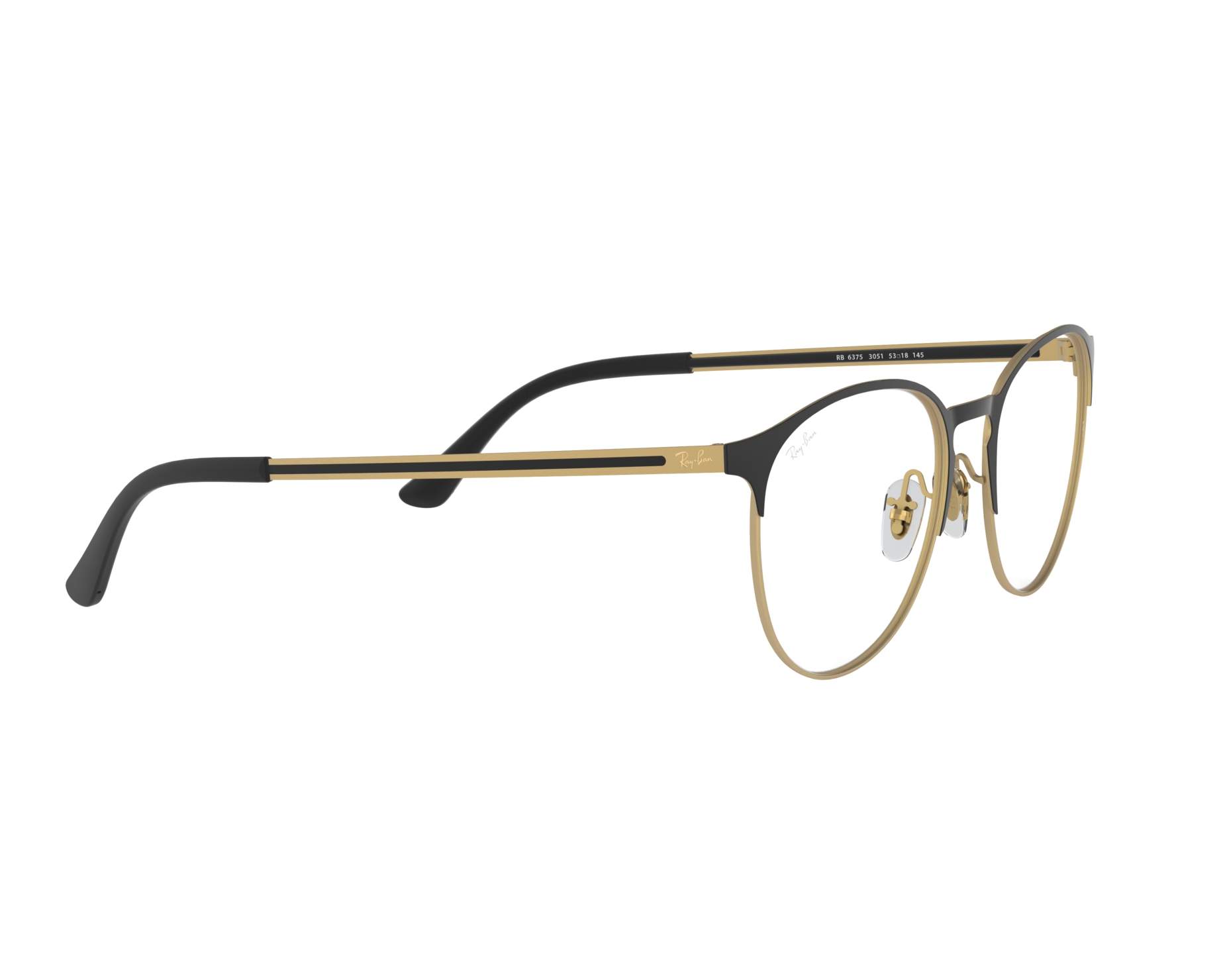 Ray-Ban RX6375 3051 51-18 schwarz  360-Grad-Ansicht 12