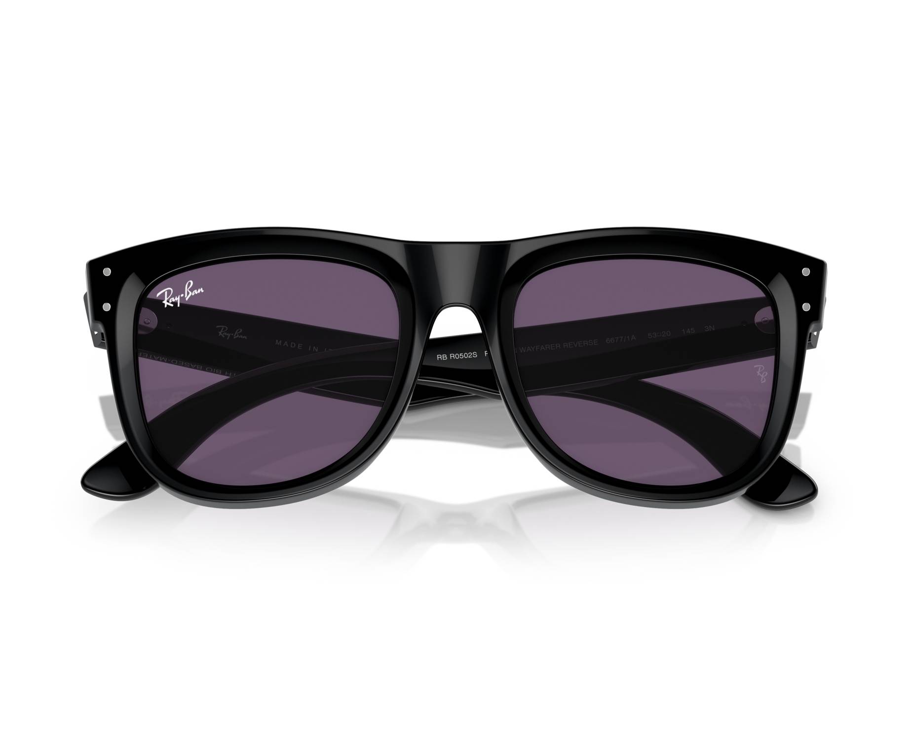 Ray-Ban RBR0502S 66771A 53-20 schwarz  360-Grad-Ansicht 3