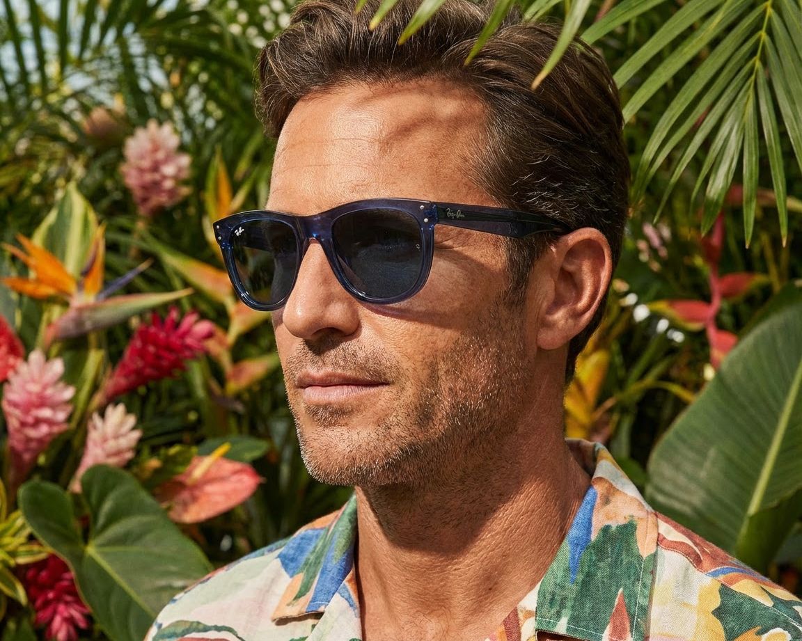 Ray-Ban RBR0502S 67083A 50-22 blau  360-Grad-Ansicht 14