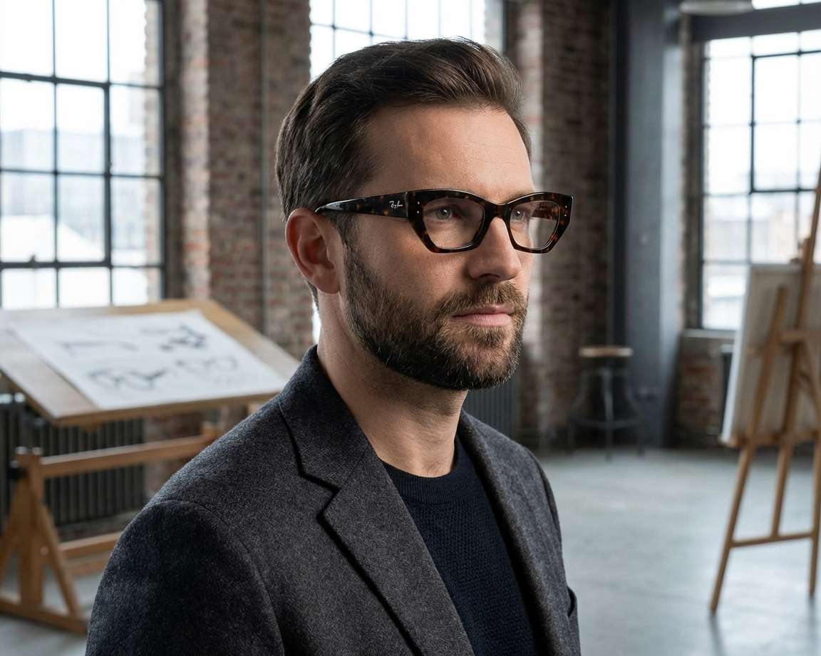 Ray-Ban RX7330 8320 49-22 Havana  360-Grad-Ansicht 8