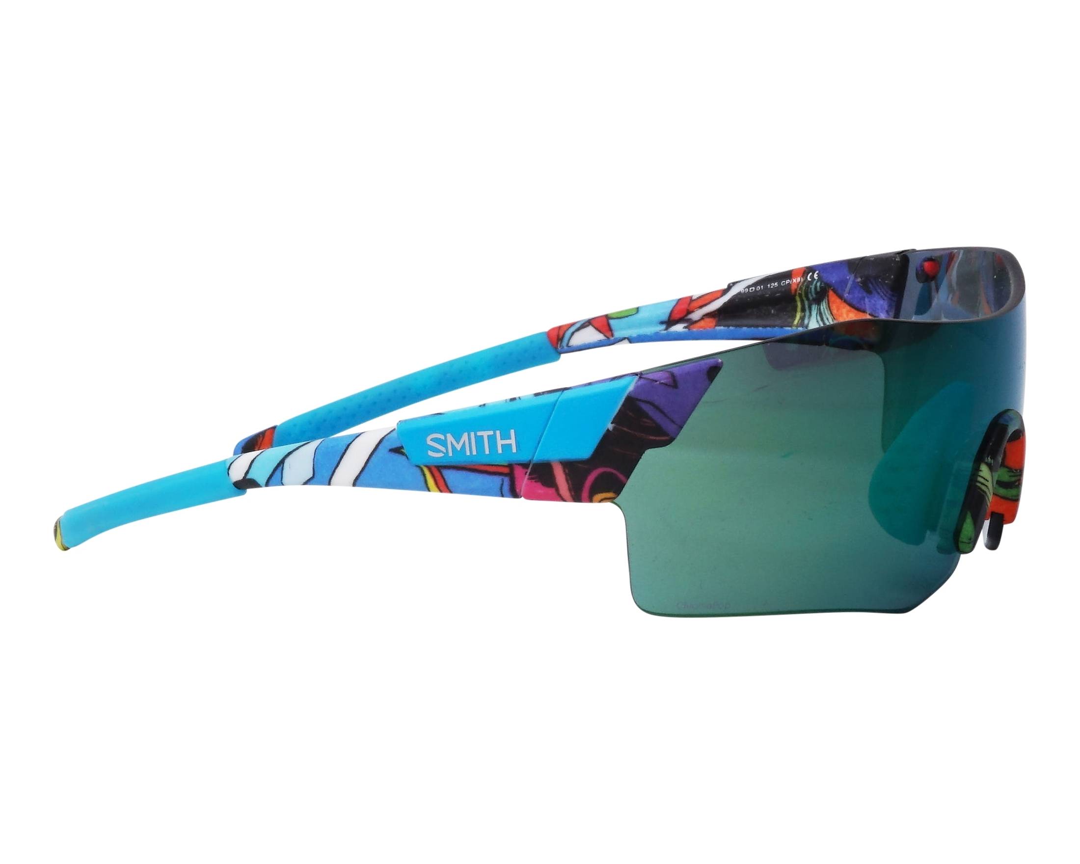 Smith Optics PIVLOCK-ARENA-N X19-PTTRN-MULTIC - blau violett 360-Grad-Ansicht 3