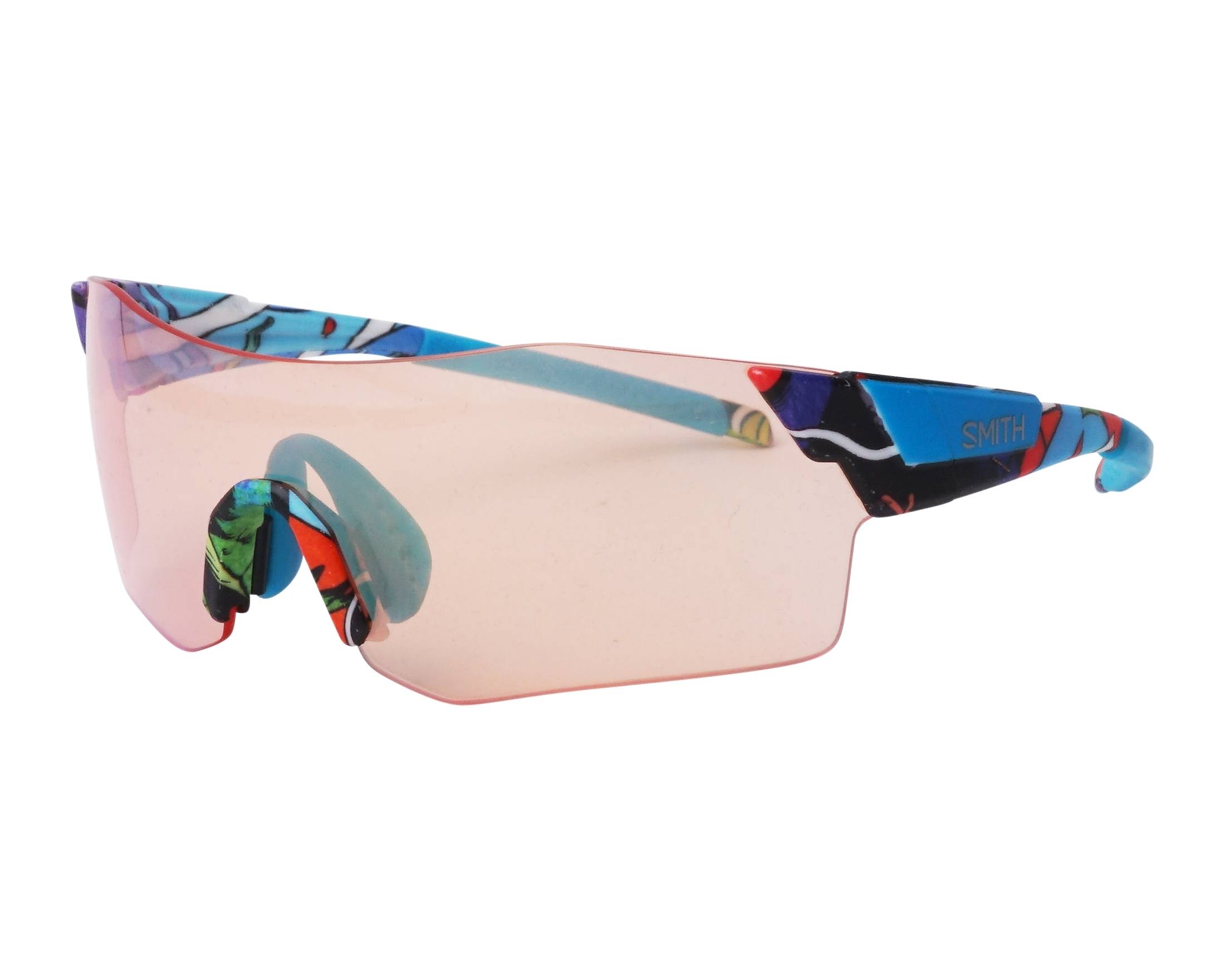 Smith Optics PIVLOCK-ARENA-N X19-PTTRN-MULTIC - blau violett 360-Grad-Ansicht 4