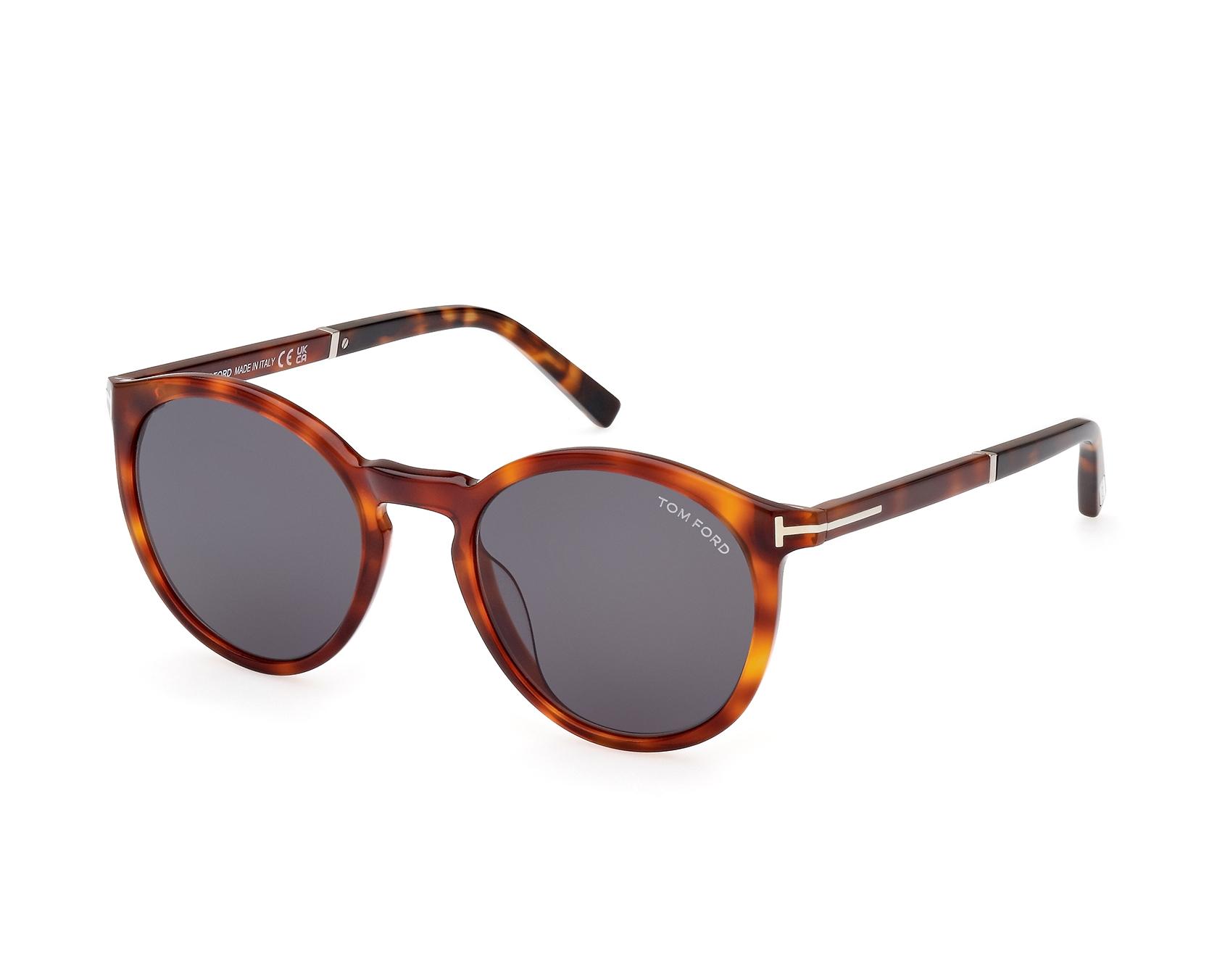 Tom Ford FT-1021-S 53A - braun stahlfarben Profilansicht